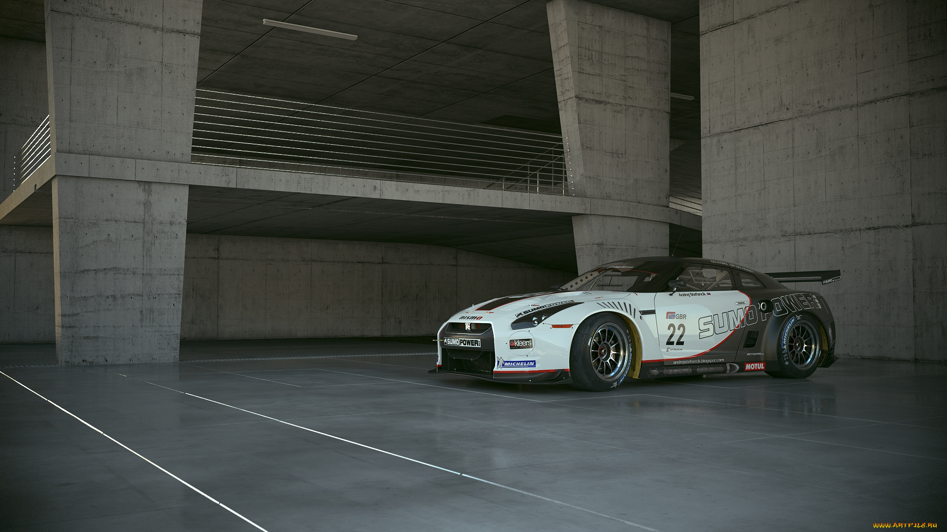 nissan, gt-r, автомобили, 3д, nissan, gt-r, 4d, andrej, stefancik