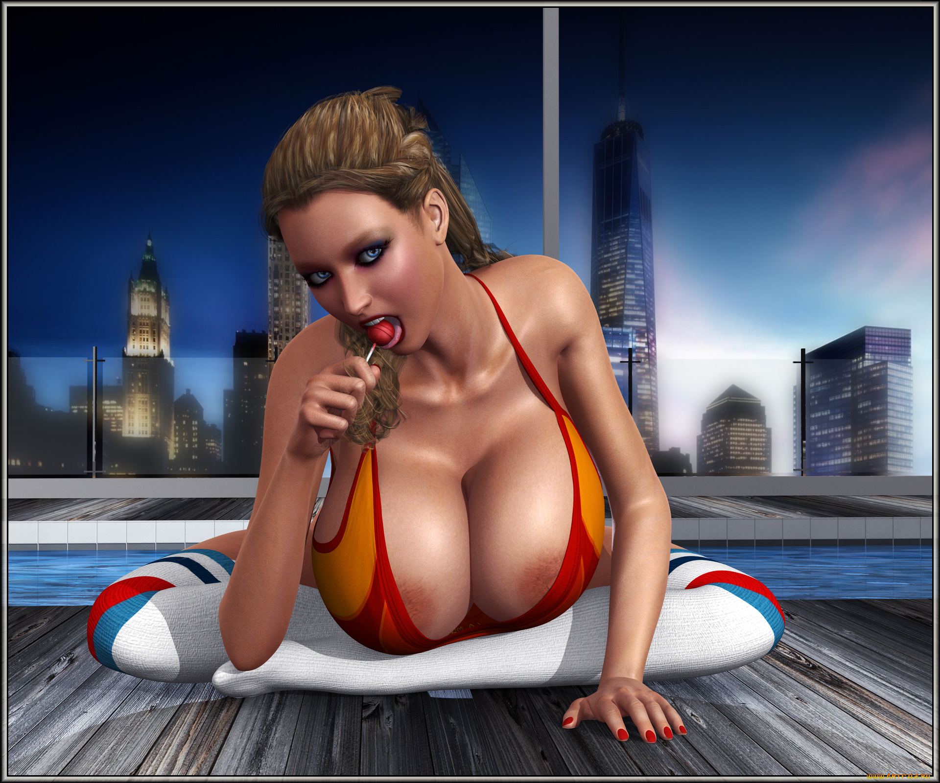 3д, графика, people, , люди, грудь, девушка