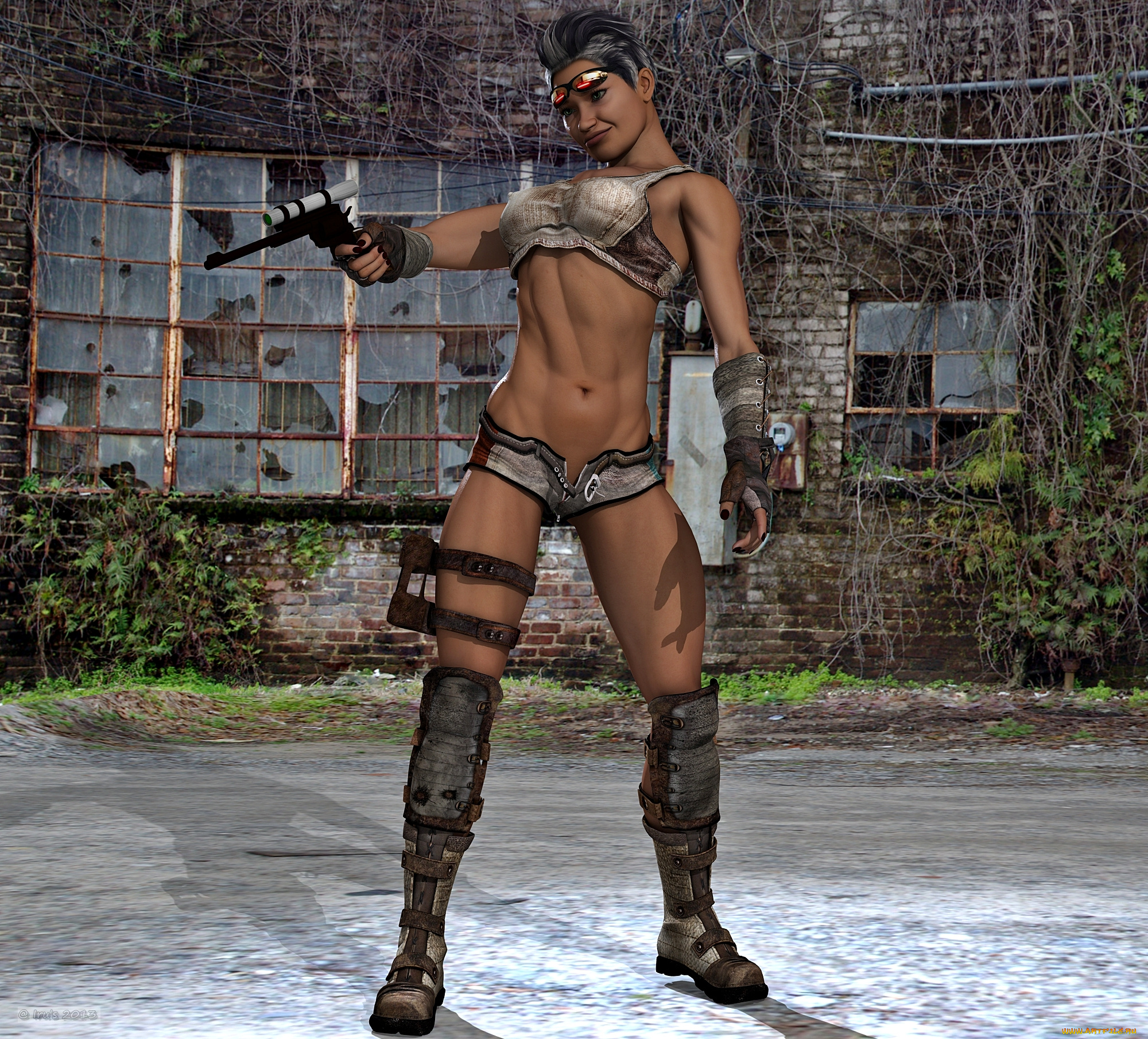 3д, графика, fantasy, , фантазия, оружие, девушка