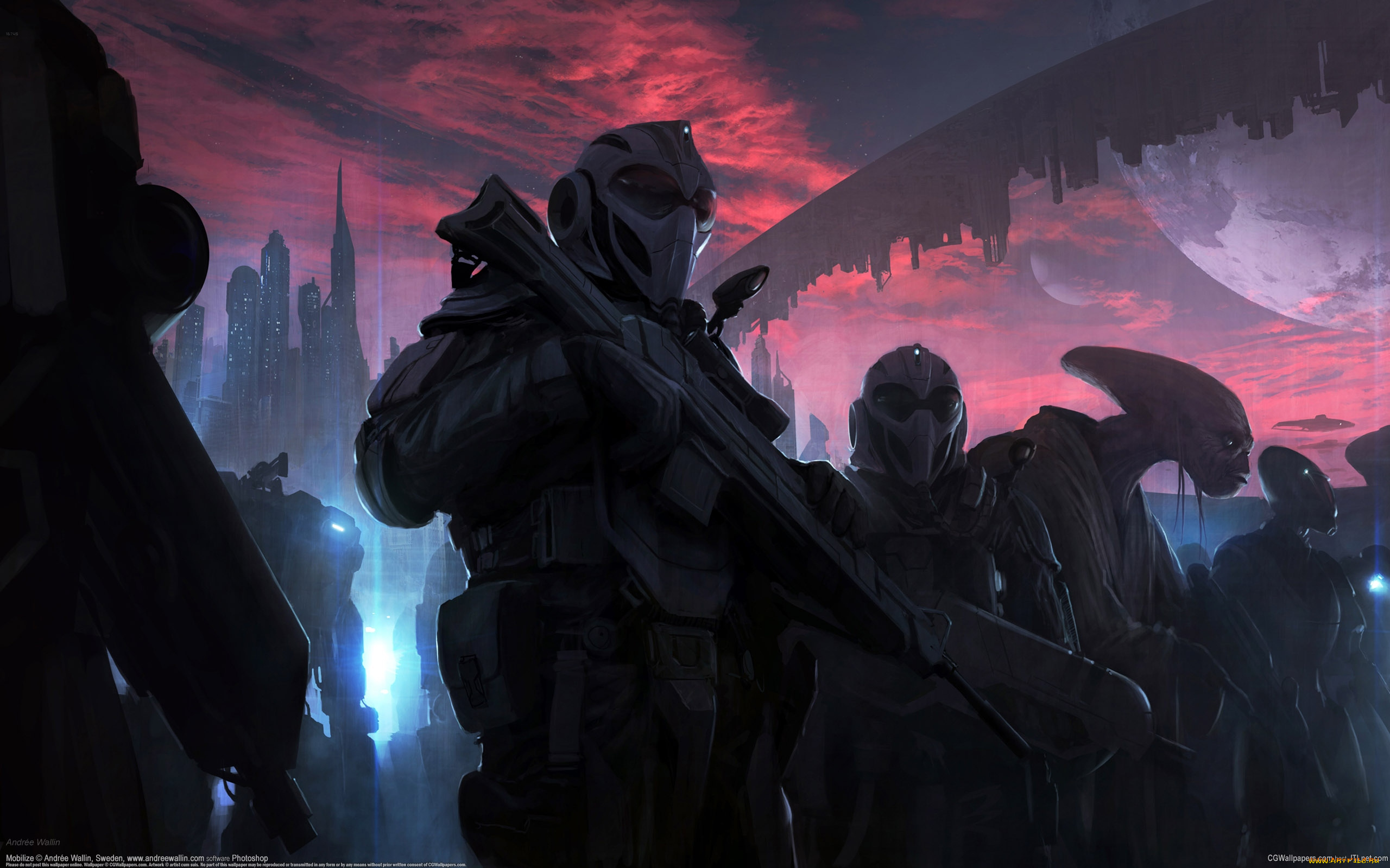 andree, wallin, фэнтези, существа, инопланетяне, andree, wallin