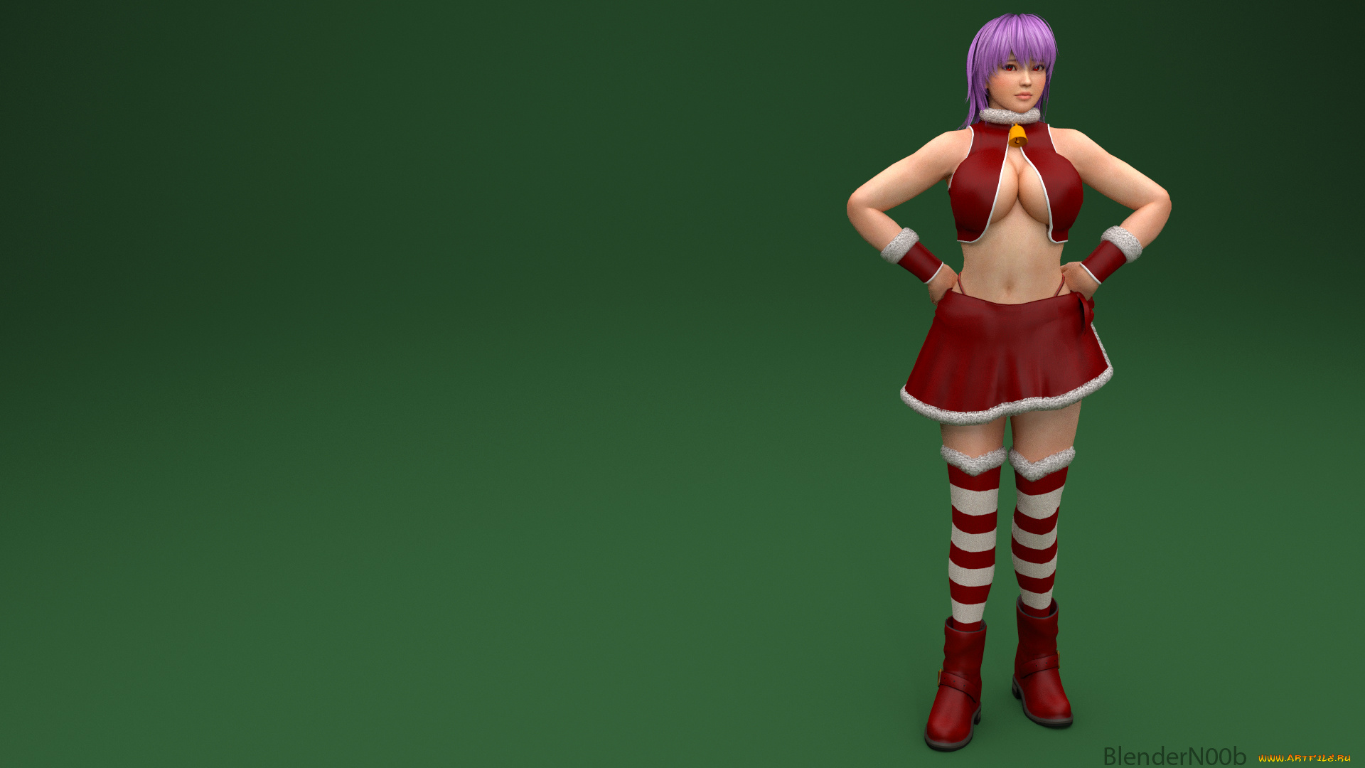 3д, графика, аниме, , anime, девушка, взгляд, фон