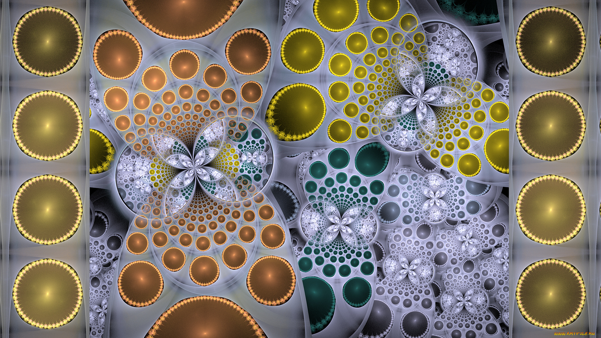 3д, графика, фракталы, , fractal, узор, фон, цвета