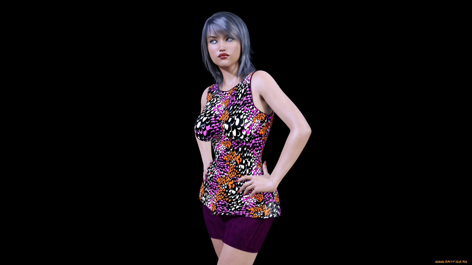 3д, графика, люди, , people, фон, взгляд, девушка