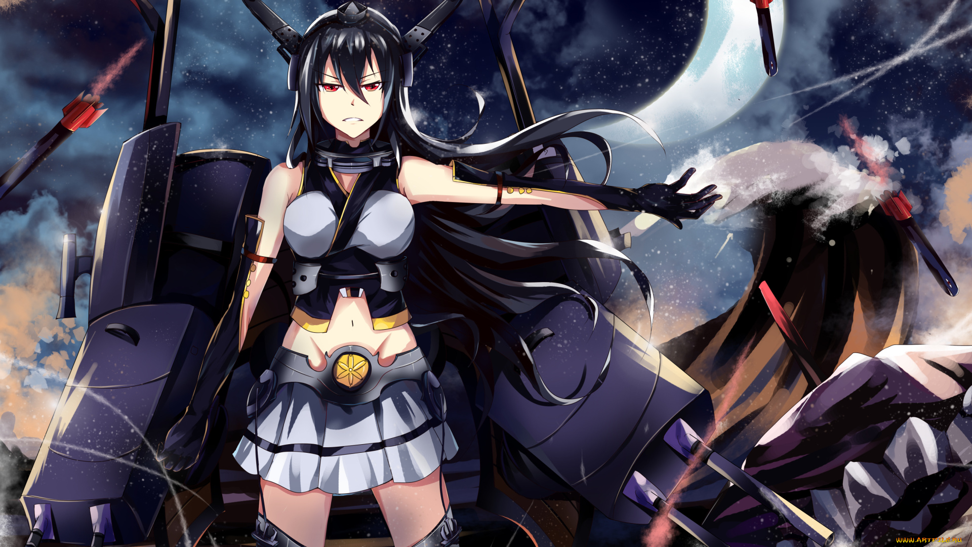 аниме, kantai, collection, tagme, artist, kancolle, nagato, kantai, collection