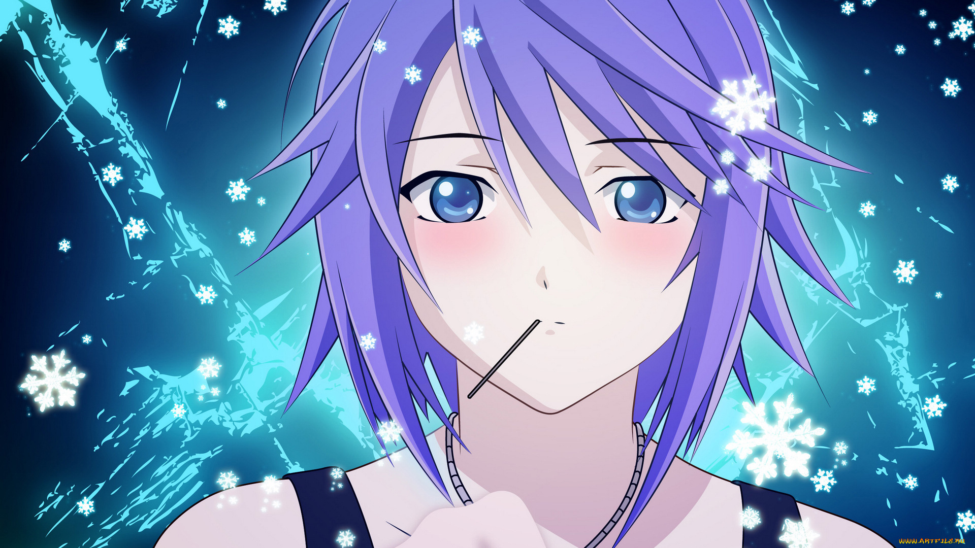 аниме, rosario, , , vampire, девушка, фон, взгляд