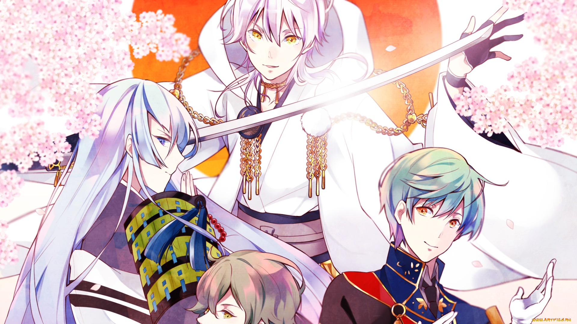 аниме, touken, ranbu, парни, touken, ranbu
