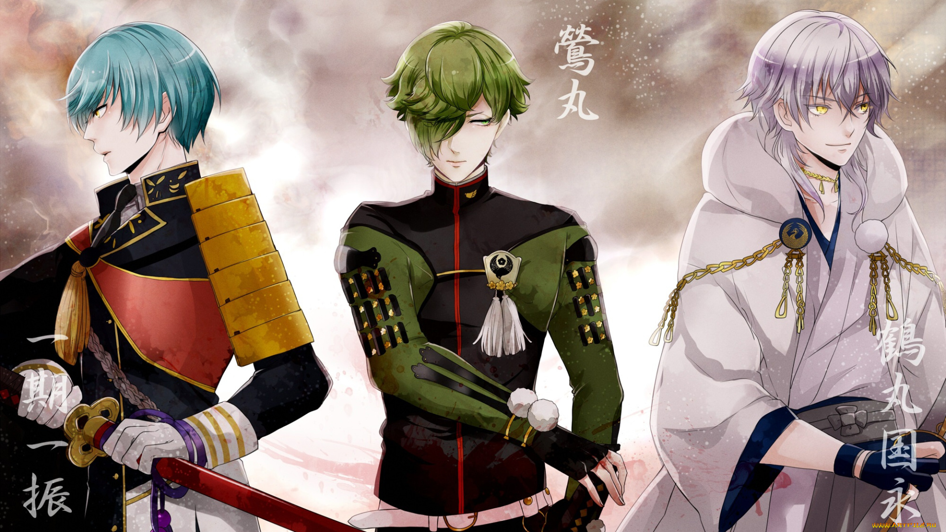 аниме, touken, ranbu, touken, ranbu, парни