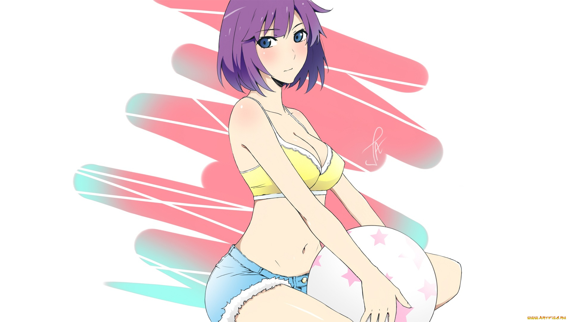 аниме, unknown, , другое, фон, взгляд, девушка