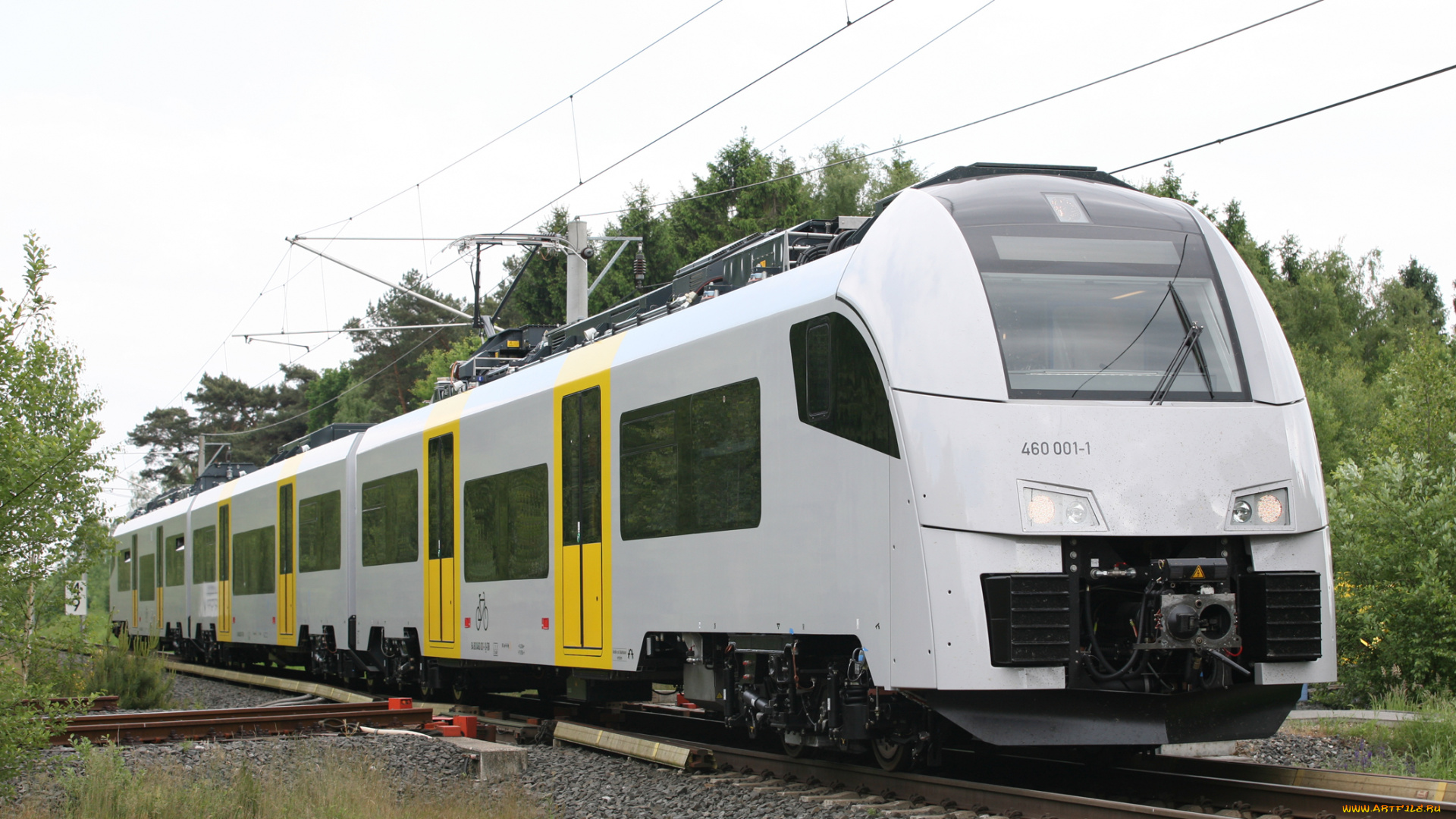 электропоезд, техника, электровозы, рельсы