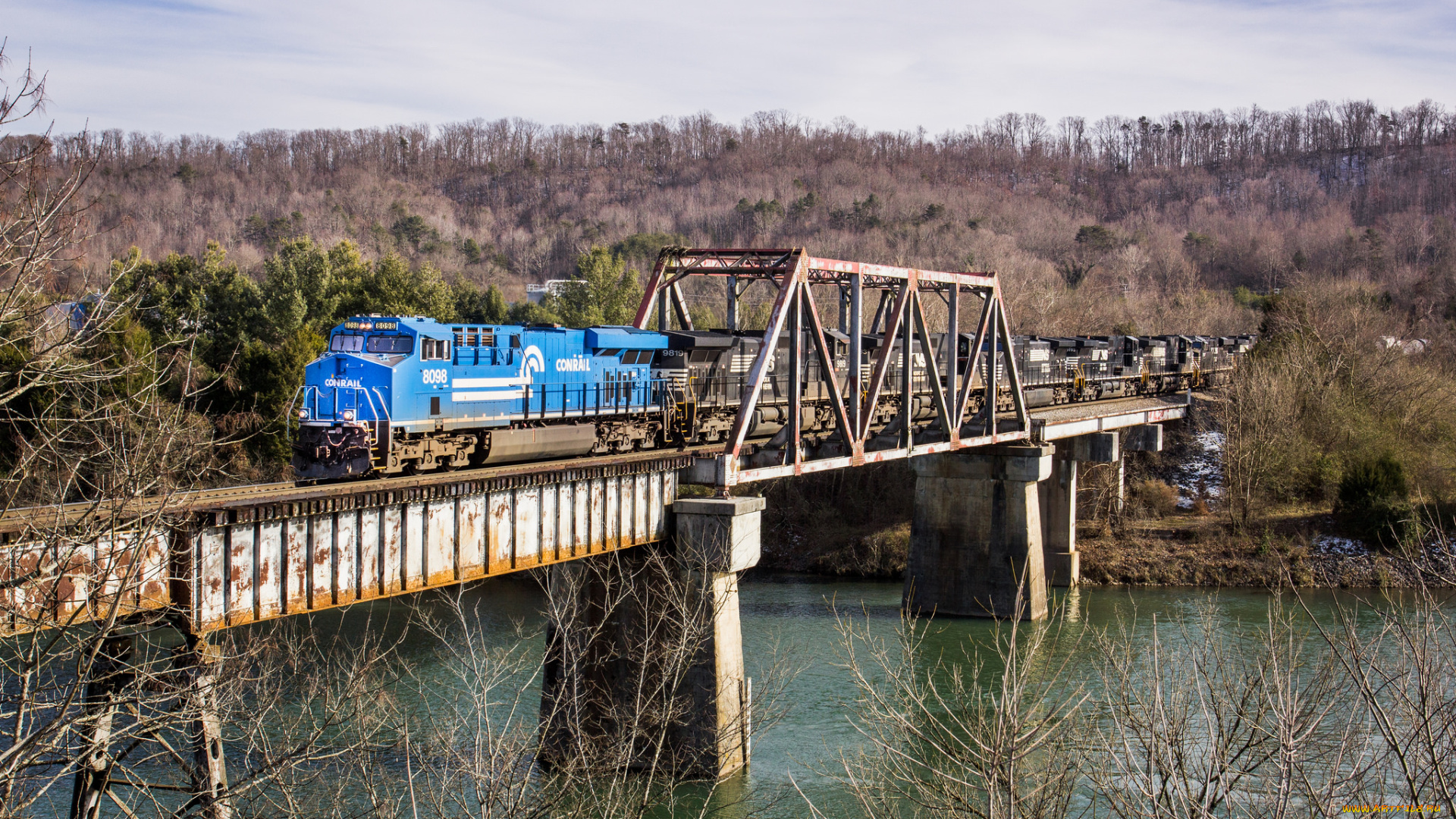 техника, поезда, рельсы, локомотив, состав