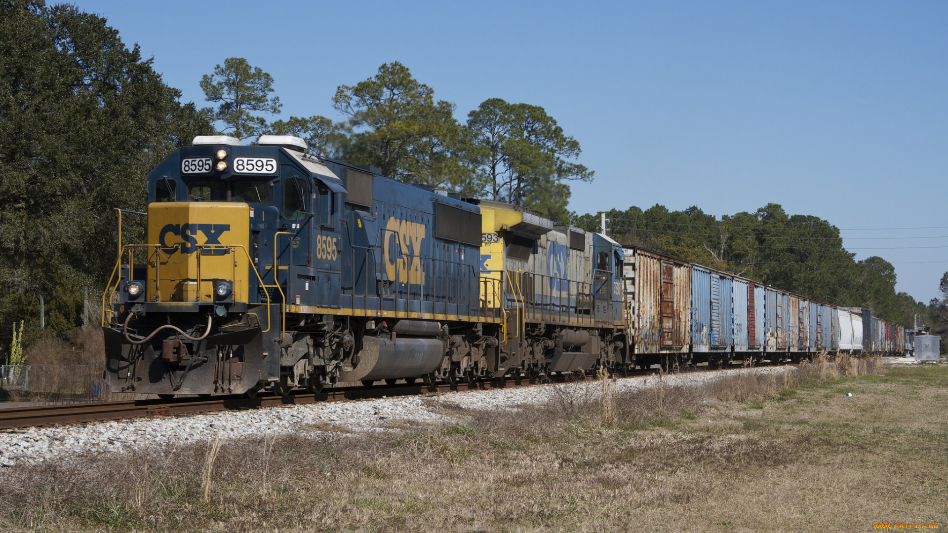 техника, поезда, рельсы, локомотив, состав