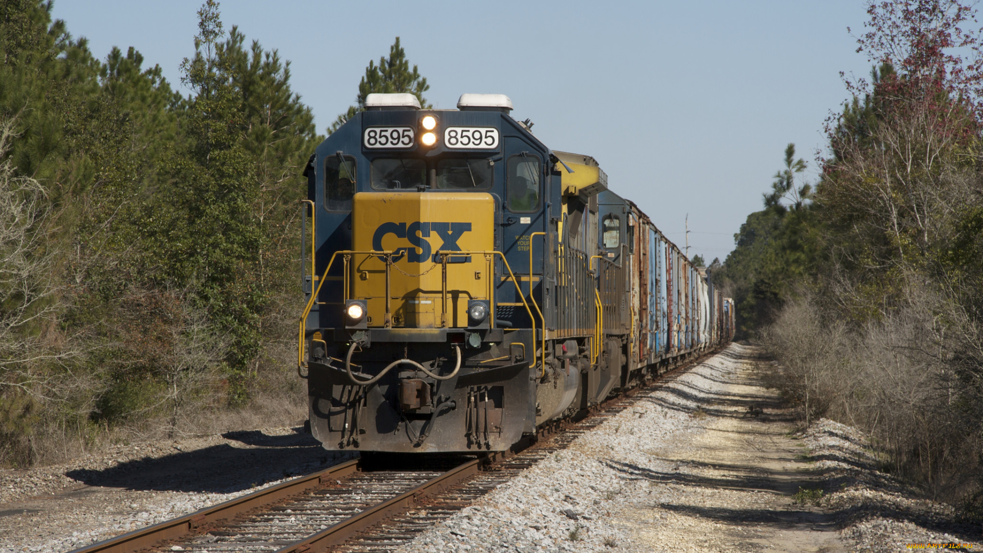 техника, поезда, рельсы, локомотив, состав