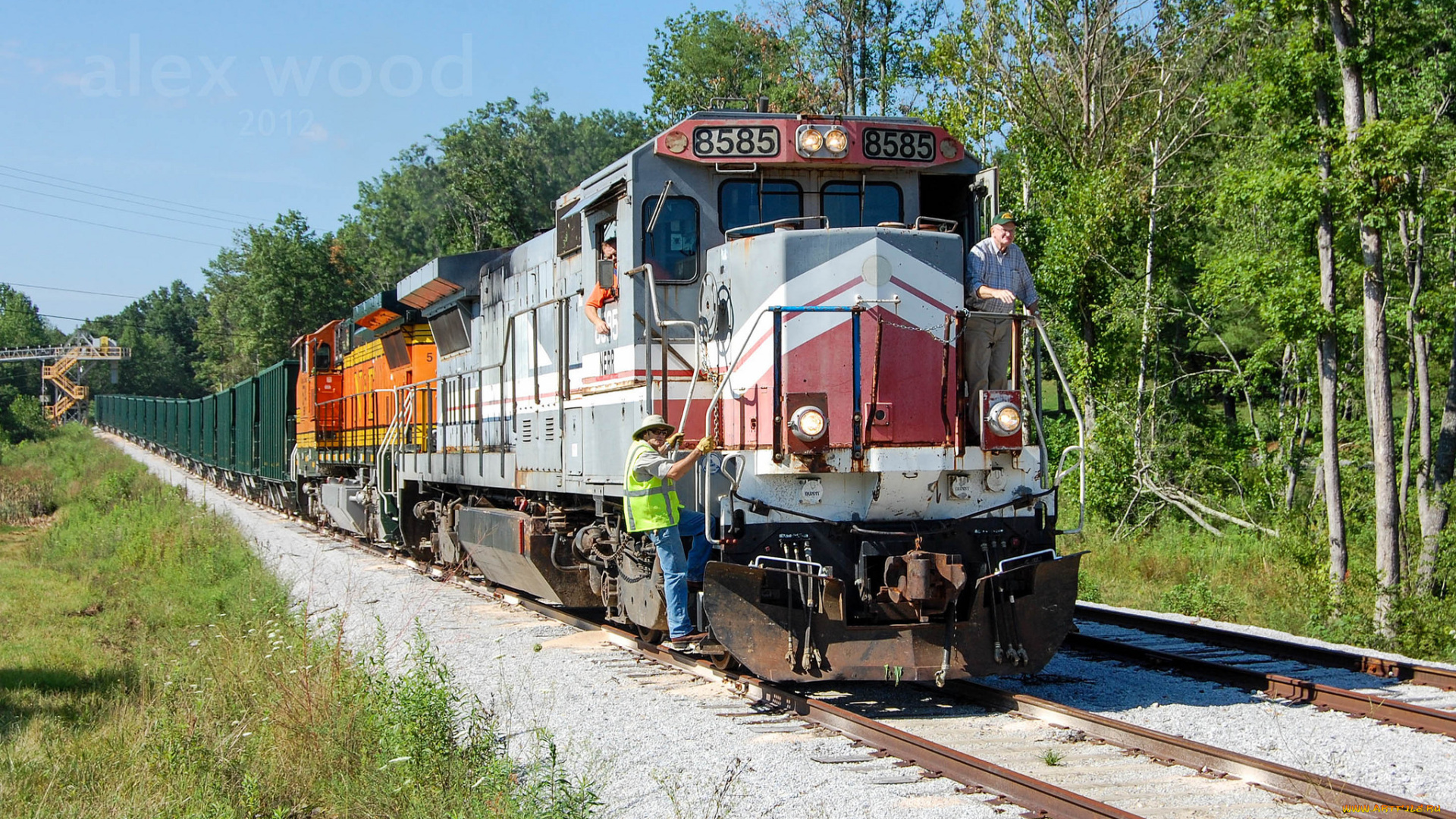 техника, поезда, рельсы, локомотив, состав