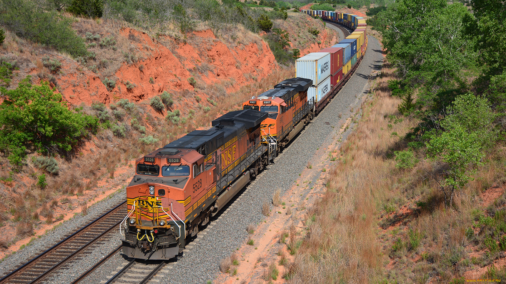 техника, поезда, рельсы, локомотив, состав