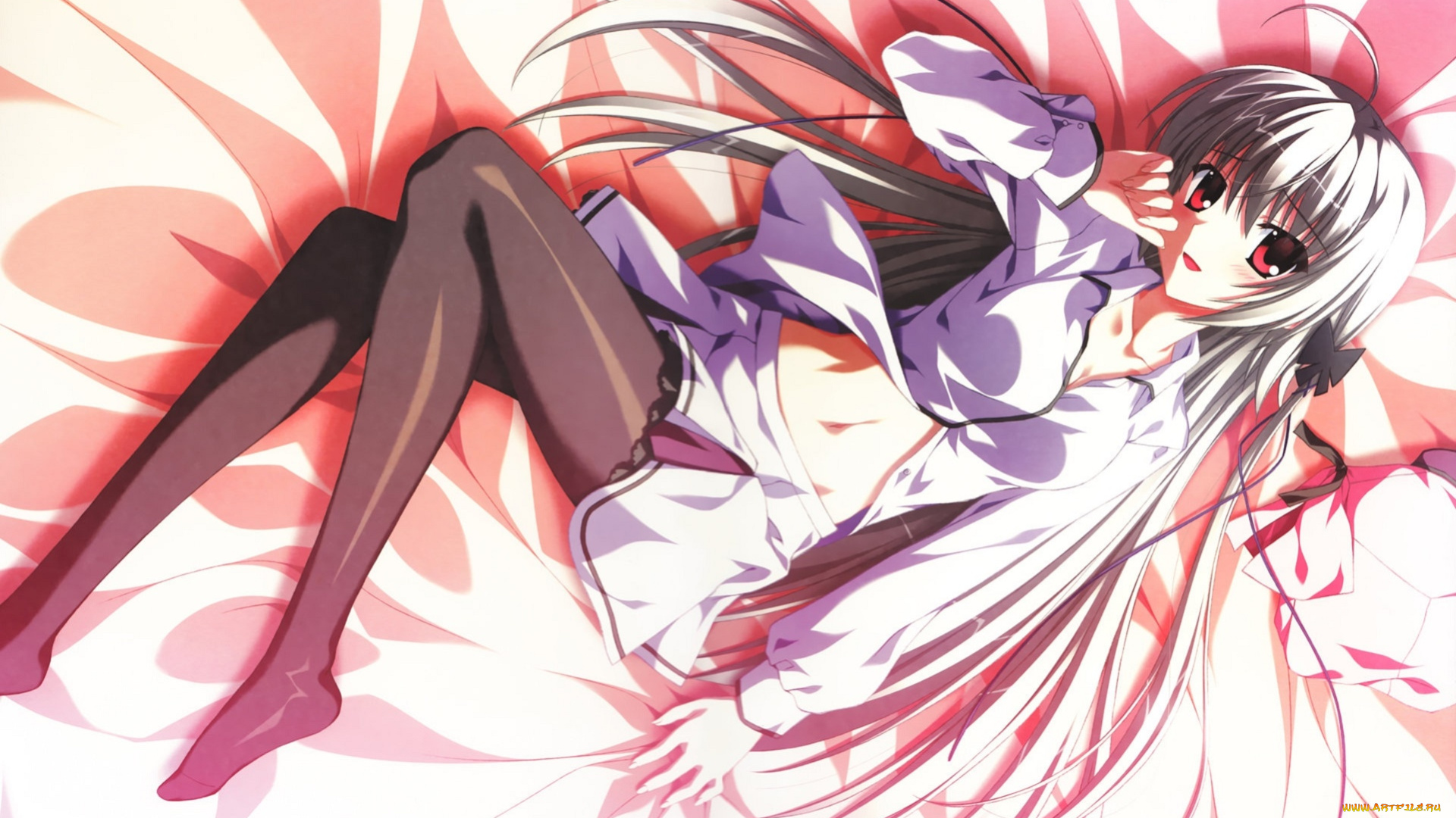 yosuga, no, sora, аниме, фон, девушка, взгляд