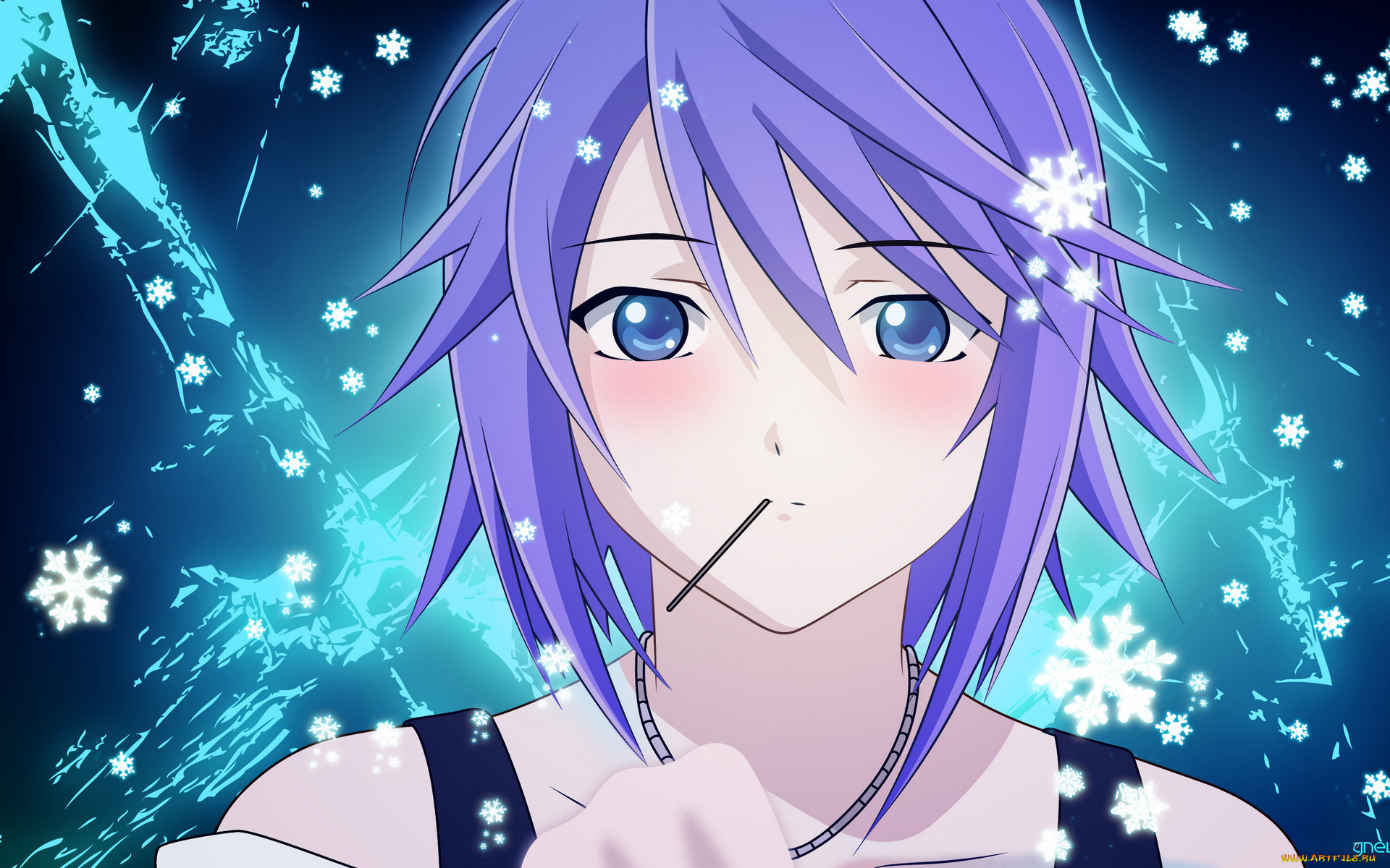 аниме, rosario, , , vampire, девушка, фон, взгляд