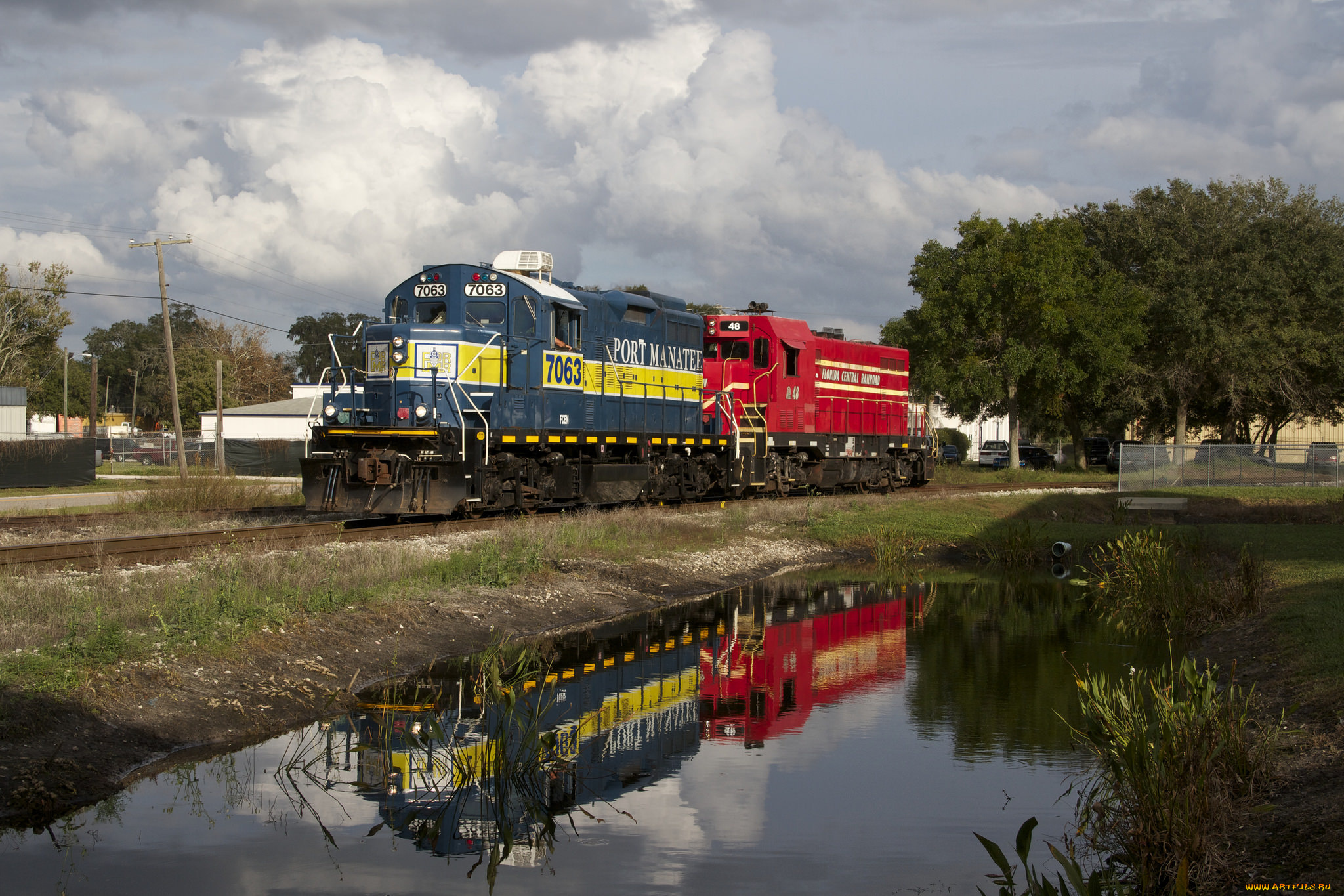 техника, поезда, рельсы, локомотив, состав