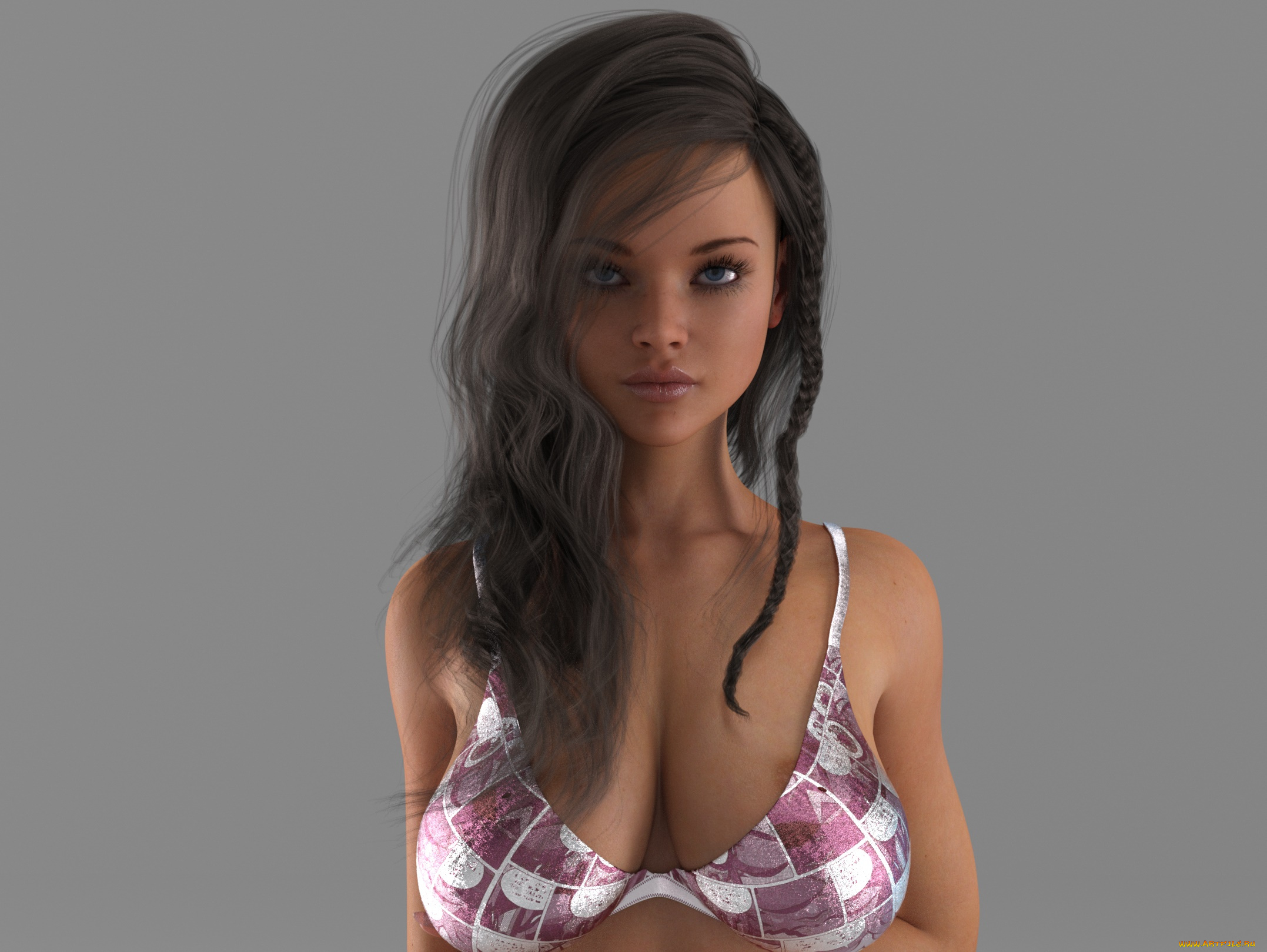 3д, графика, люди, , people, девушка, фон, взгляд