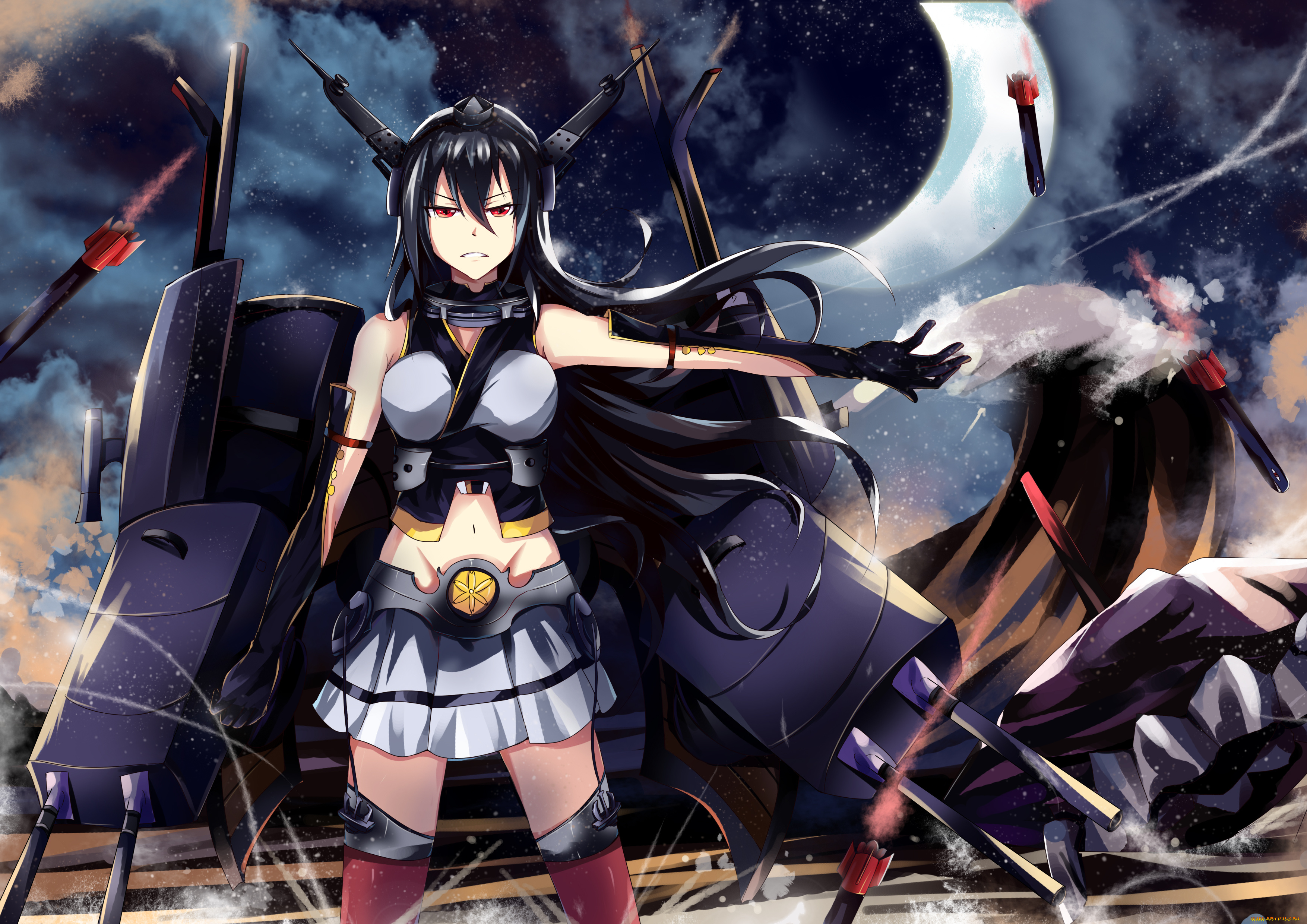 аниме, kantai, collection, tagme, artist, kancolle, nagato, kantai, collection