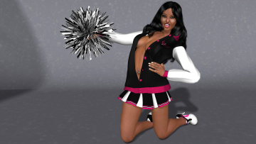 обоя 3д графика, люди , people, девушка, фон, взгляд