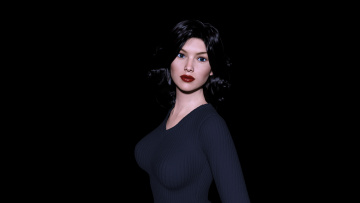 Картинка 3д+графика люди+ people фон взгляд девушка