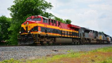 обоя техника, поезда, рельсы, локомотив, состав