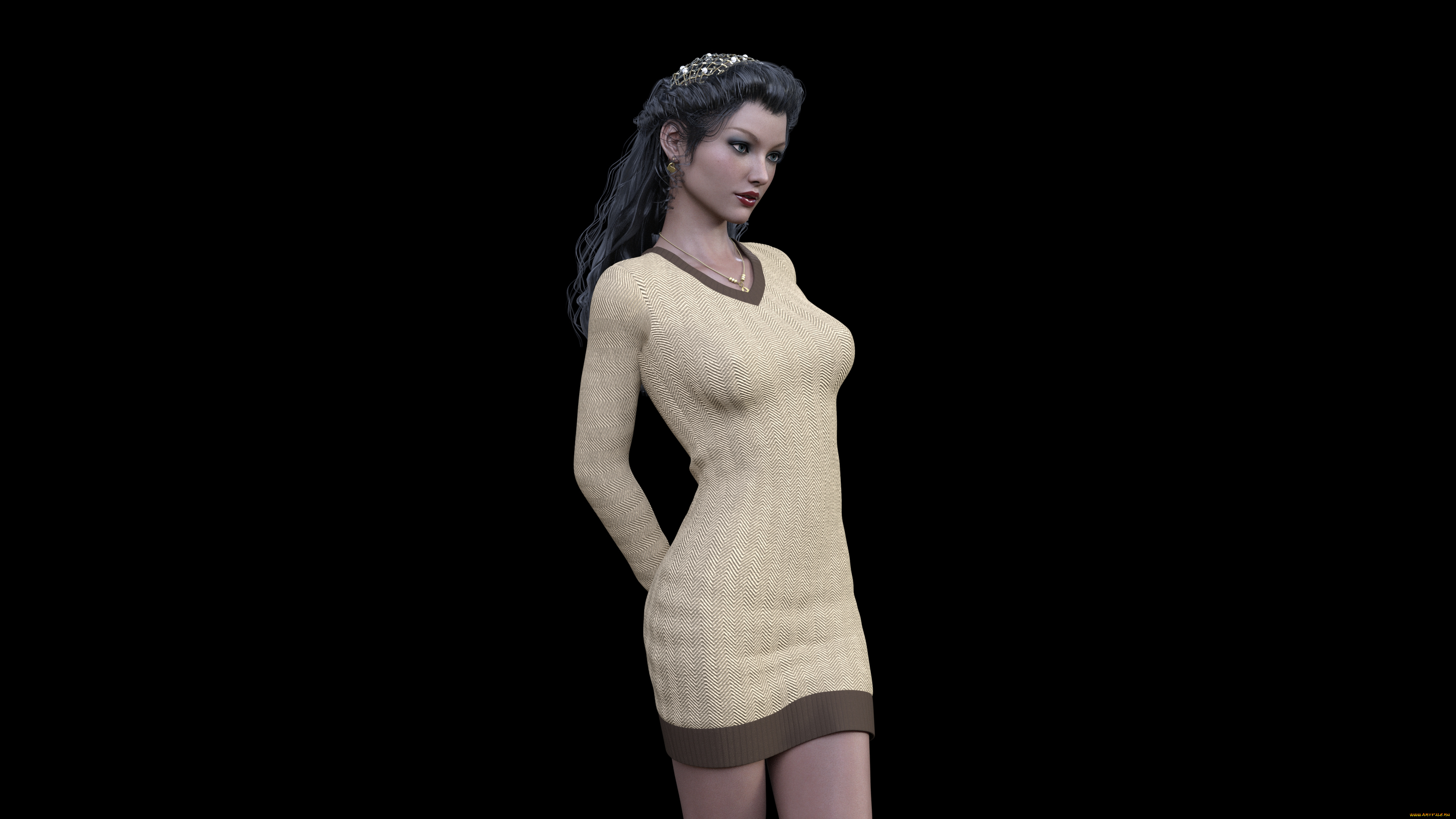 3д, графика, люди, , people, фон, взгляд, девушка