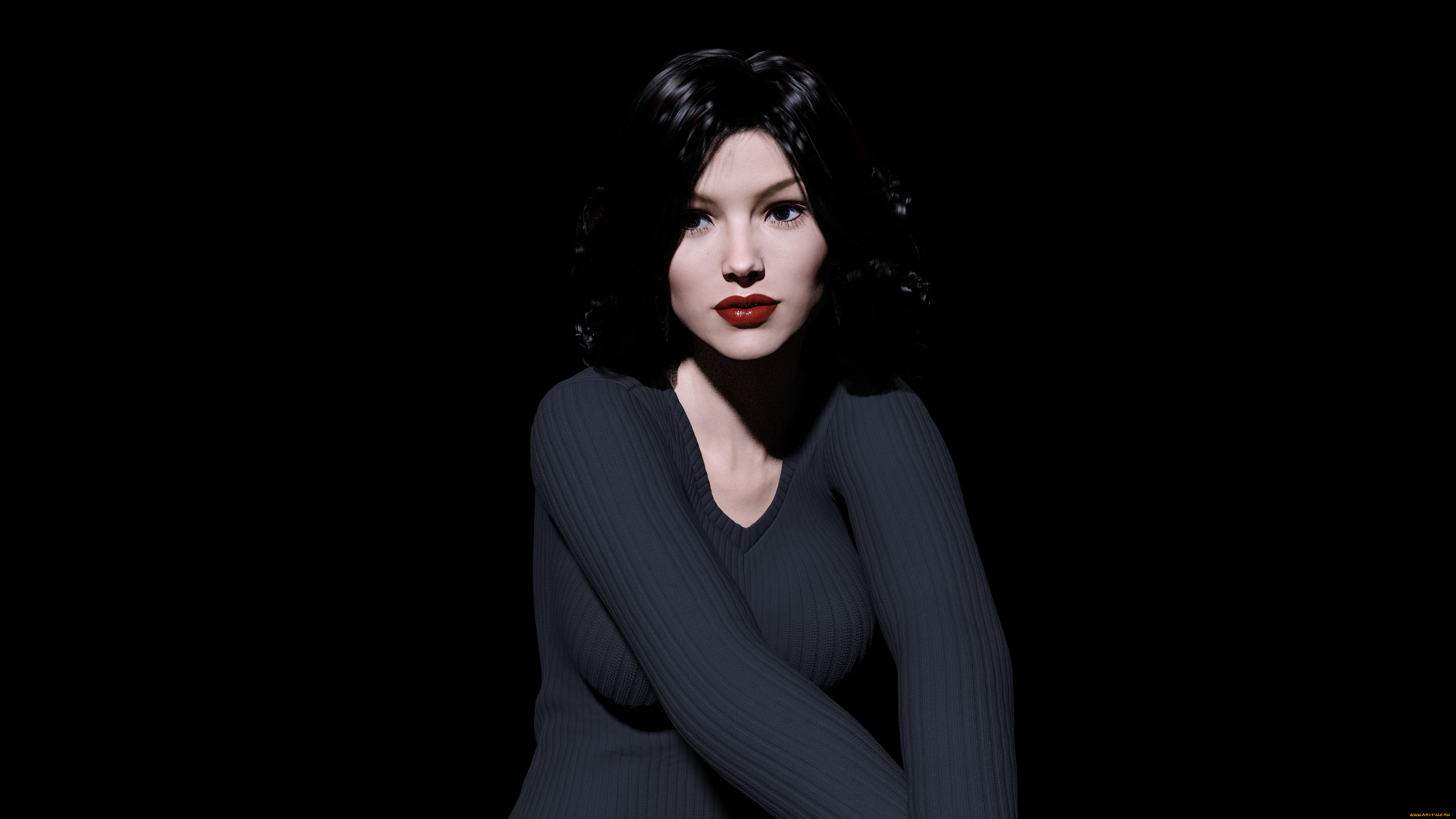 3д, графика, люди, , people, фон, взгляд, девушка