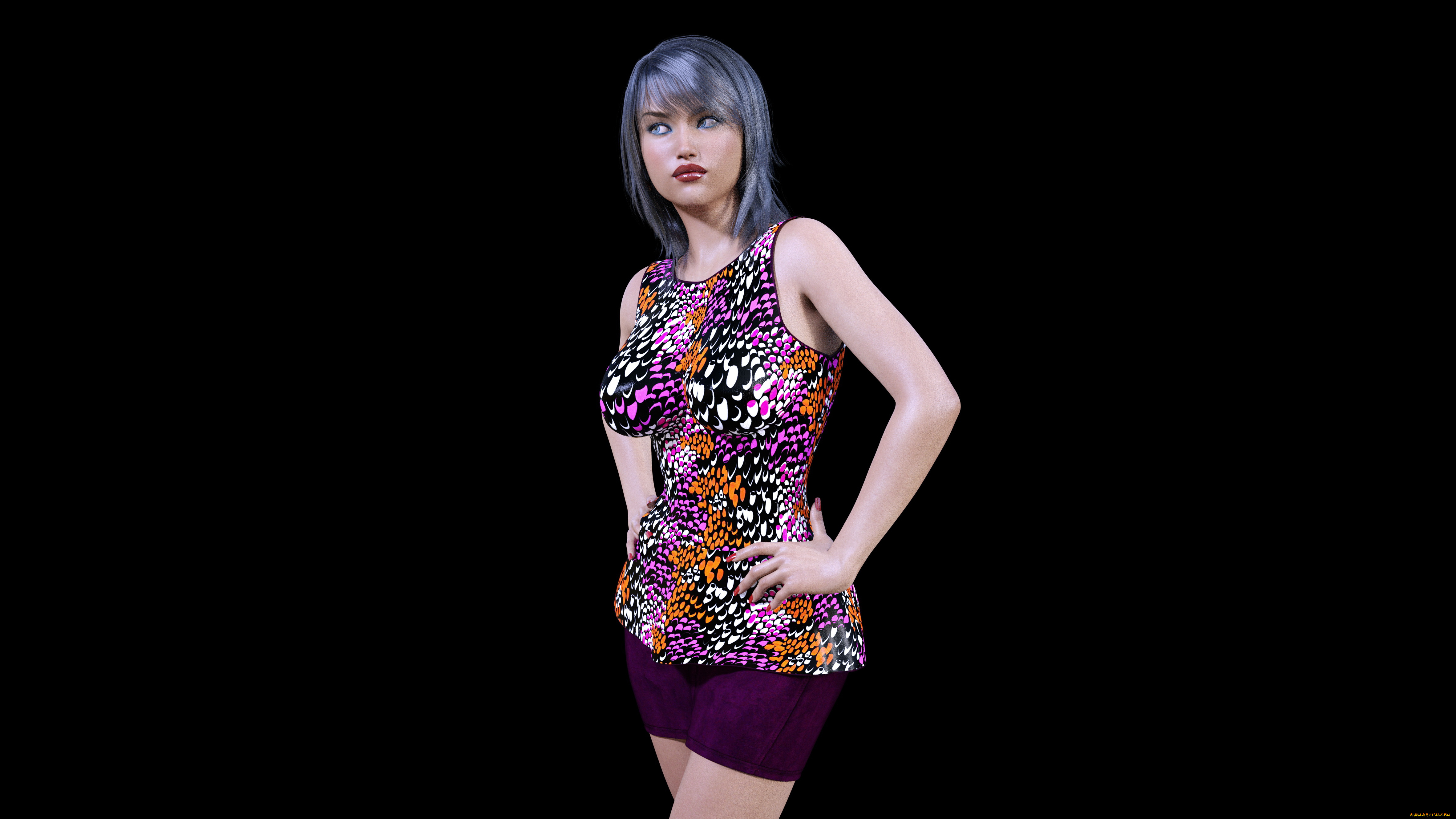 3д, графика, люди, , people, фон, взгляд, девушка