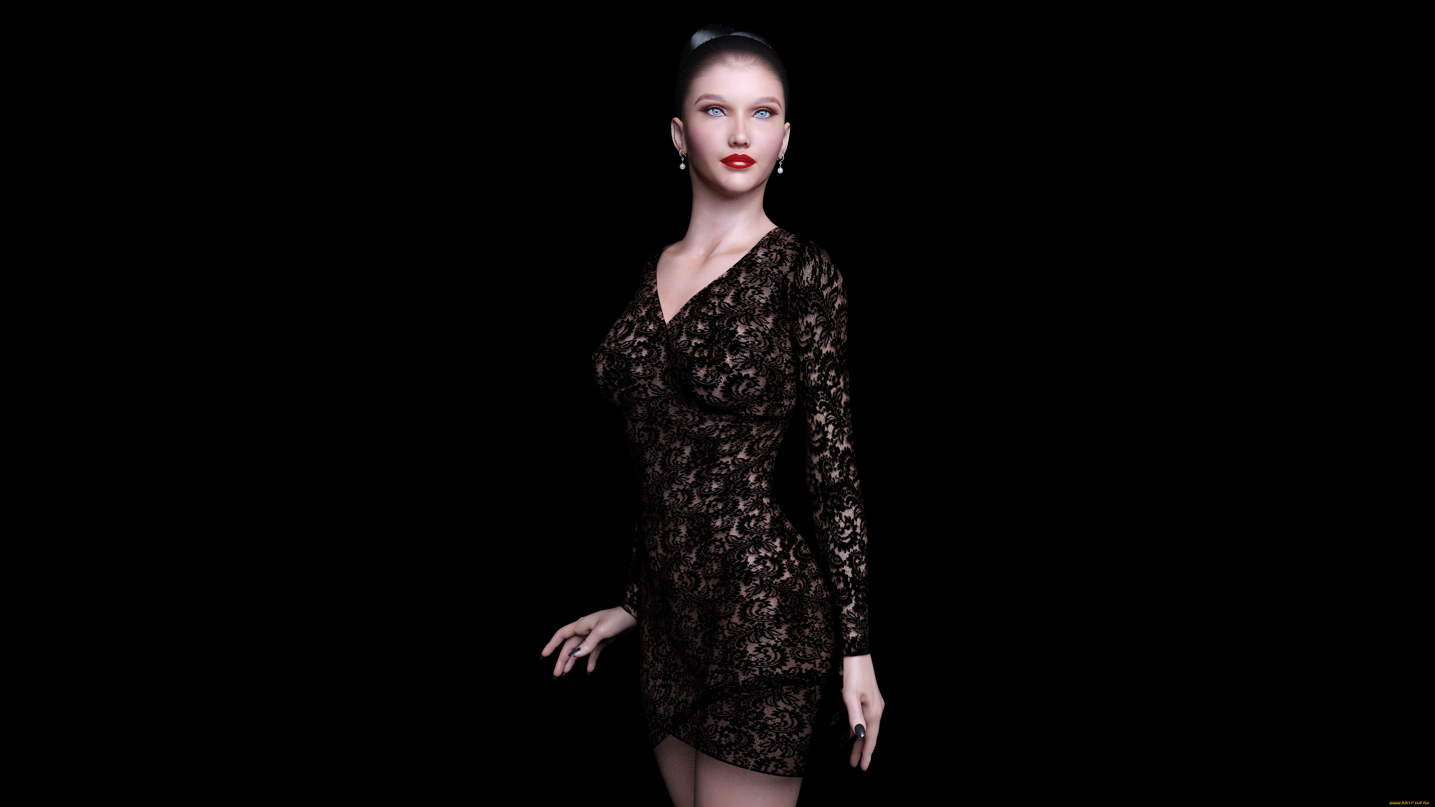 3д, графика, люди, , people, взгляд, девушка, фон