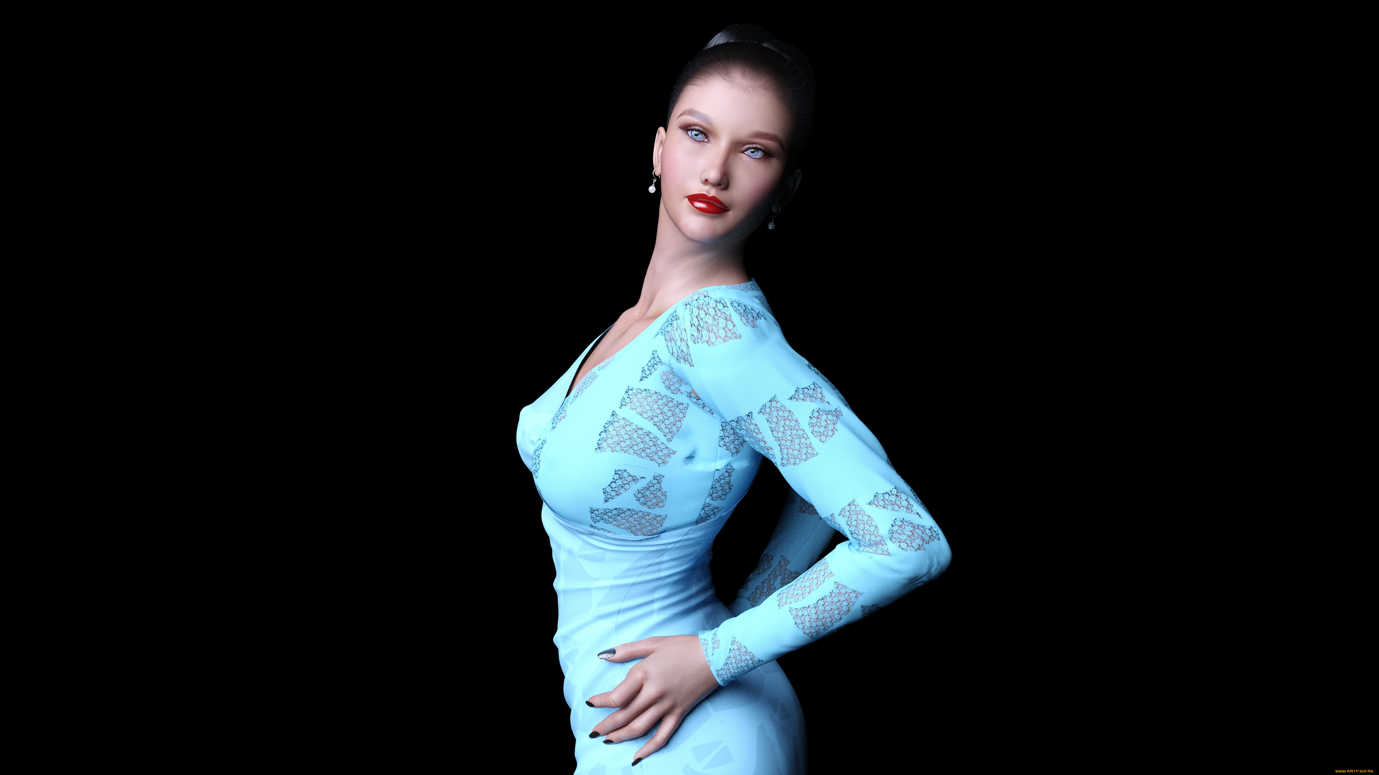 3д, графика, люди, , people, взгляд, фон, девушка