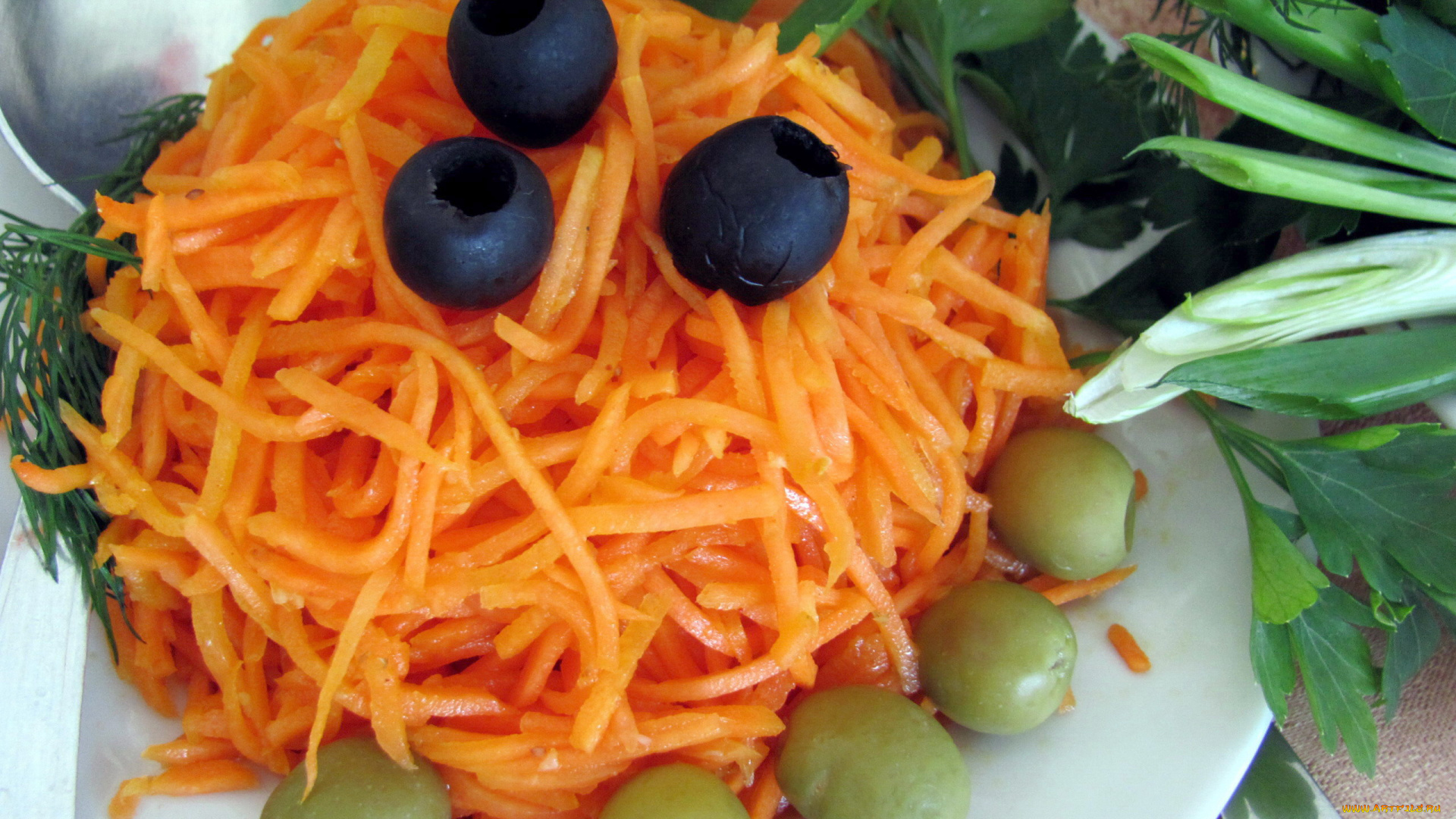 еда, овощи, маслины, оливки, морковь, укроп, лук