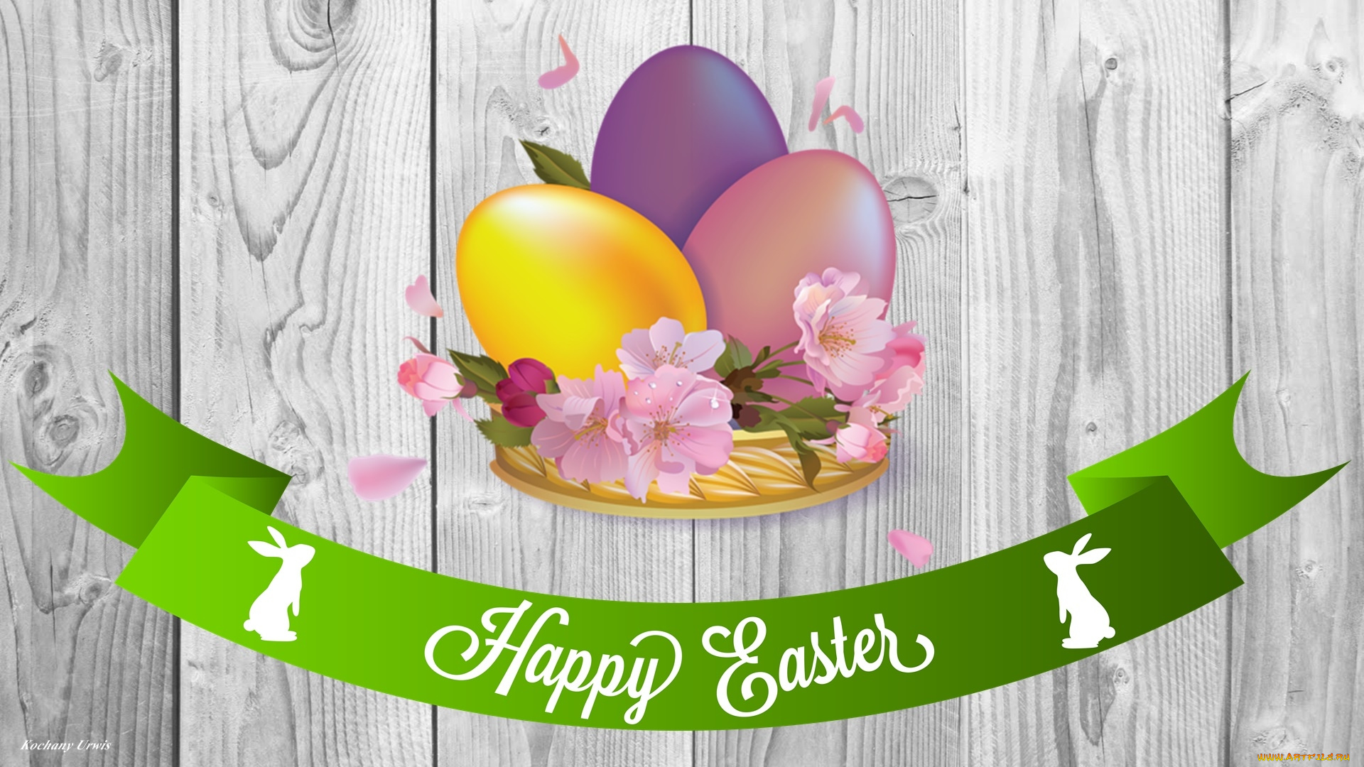 праздничные, пасха, яйца, цветы