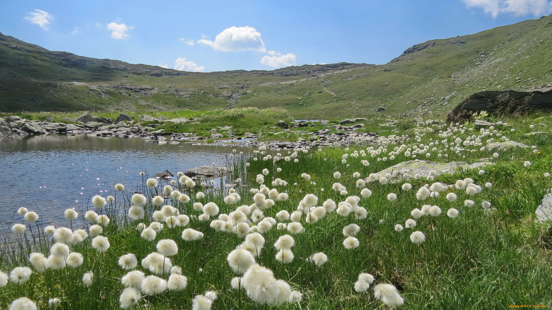 природа, горы, озеро