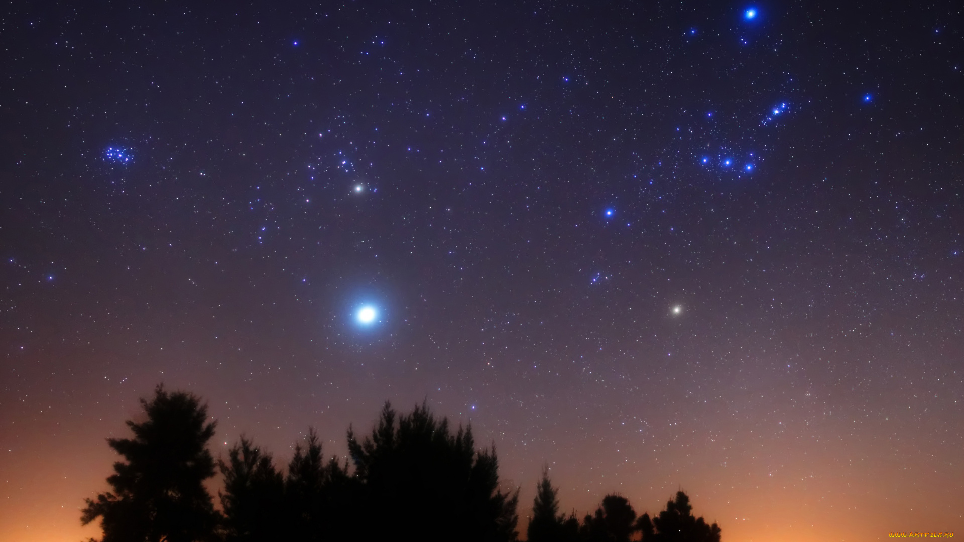 природа, восходы, закаты, звёзды, утро, рассвет, созвездия, небо