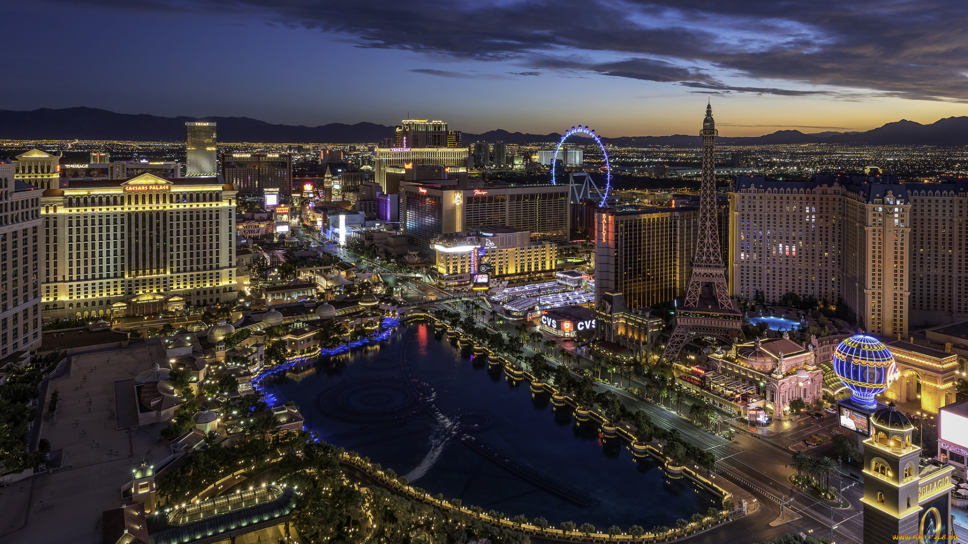 vegas, города, лас-вегас, , сша, закат