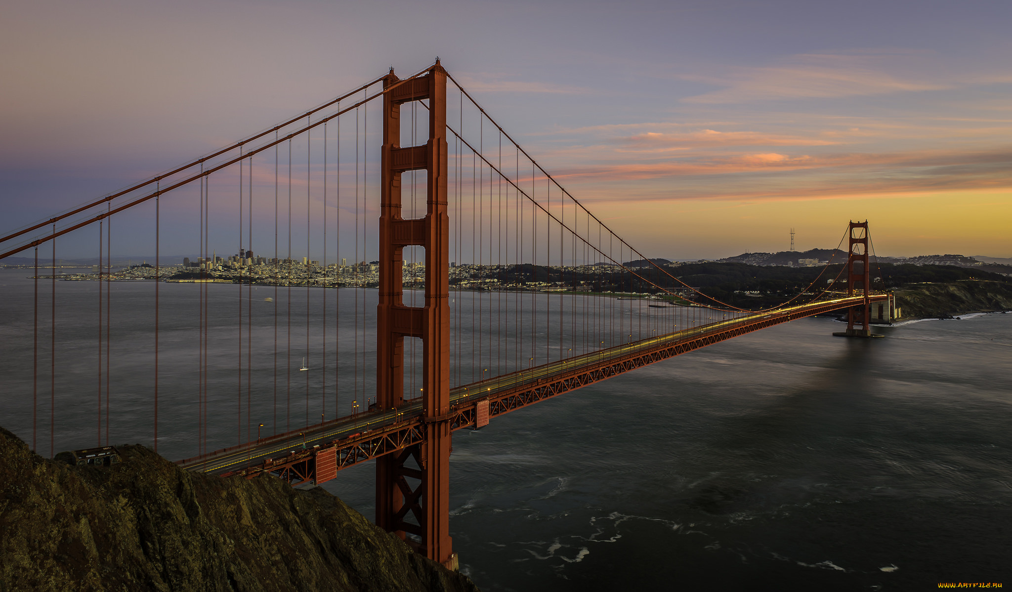 golden, gate, bridge, города, -, мосты, мост