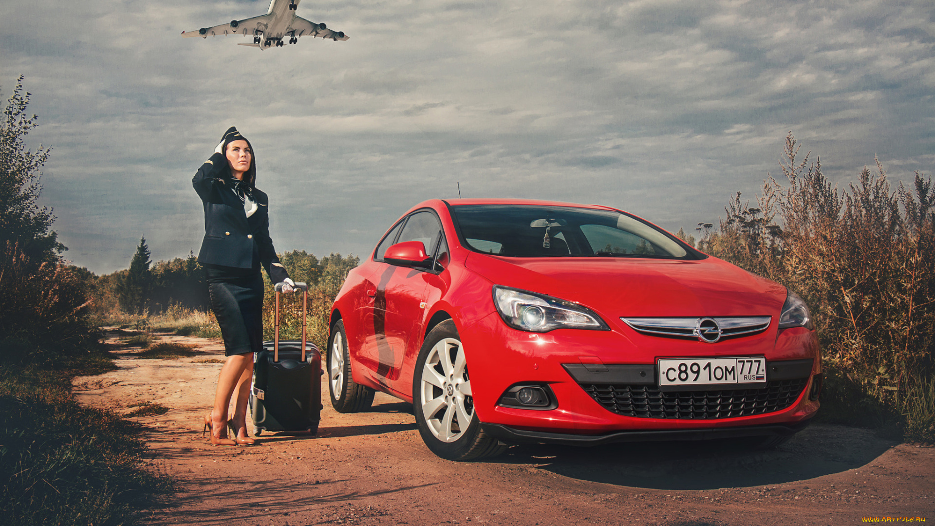 автомобили, -авто, с, девушками, astra, liza