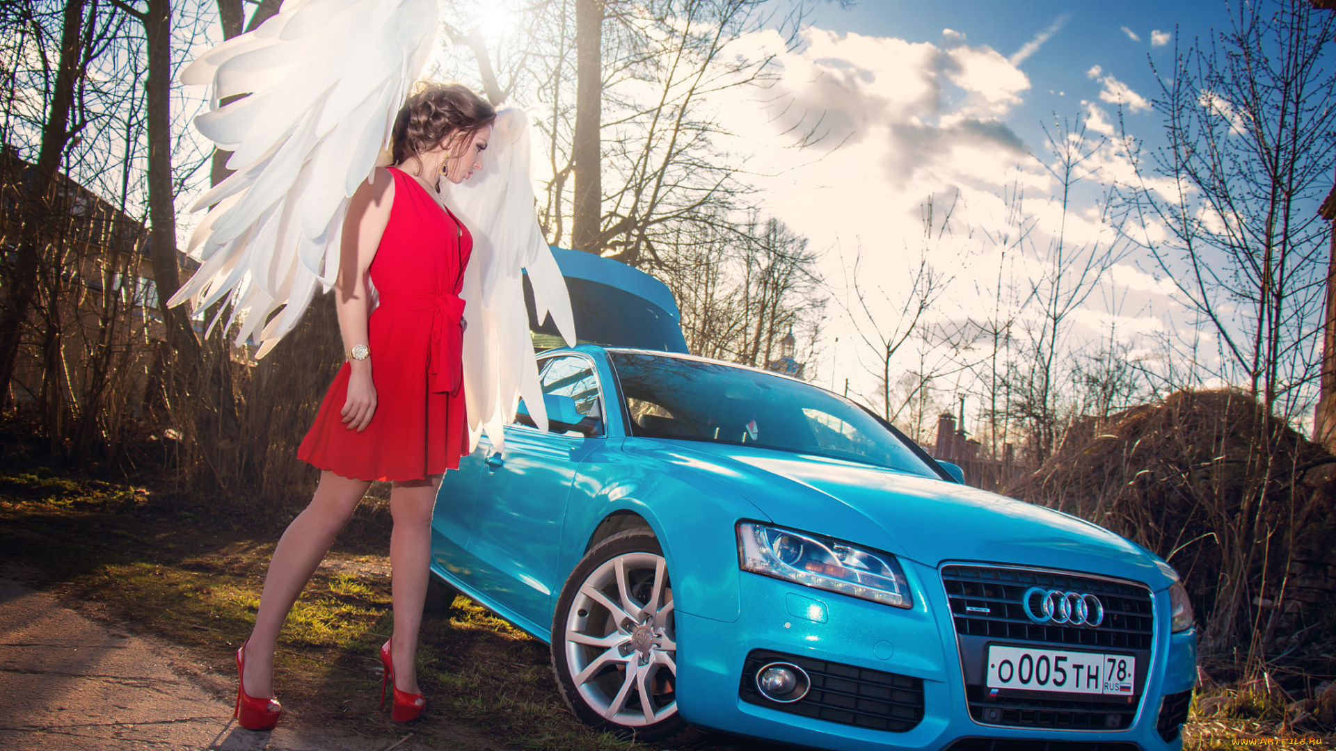 автомобили, -авто, с, девушками, audi