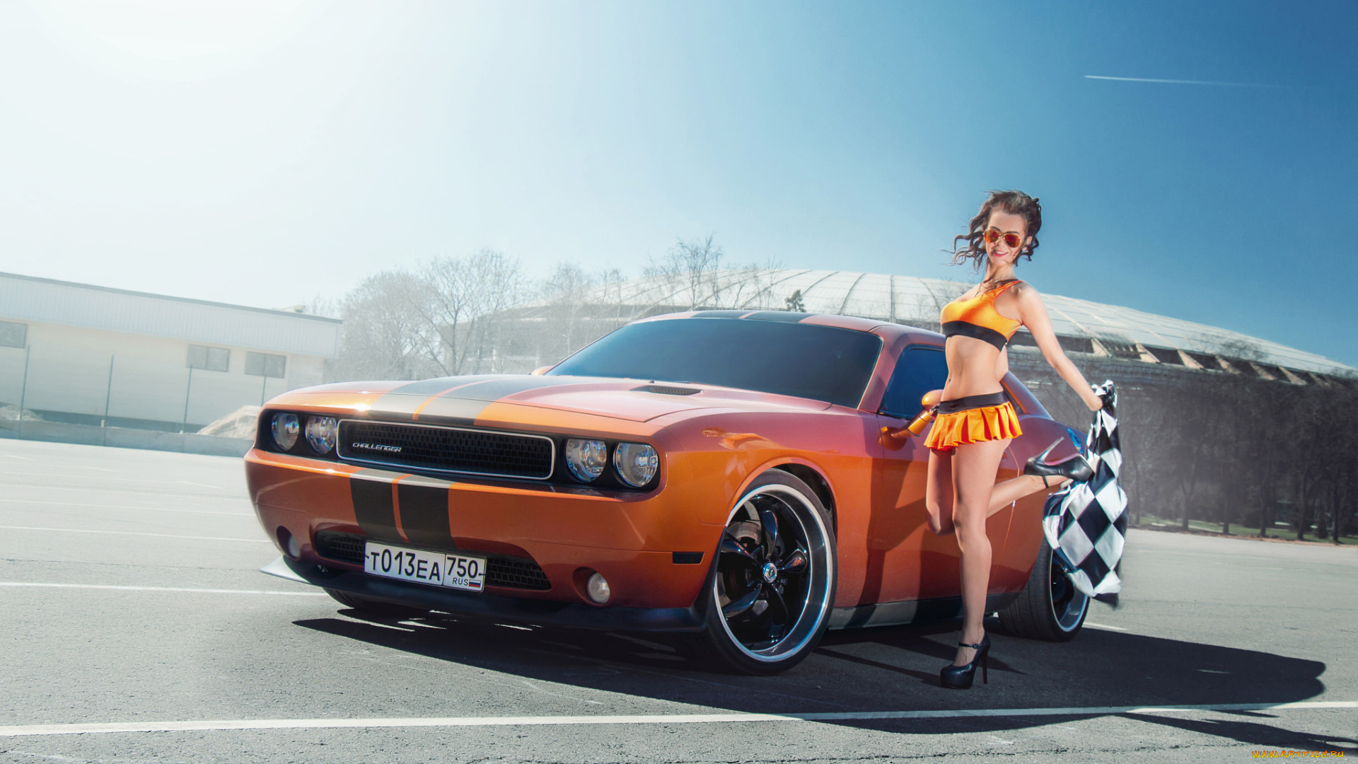 автомобили, -авто, с, девушками, dodge