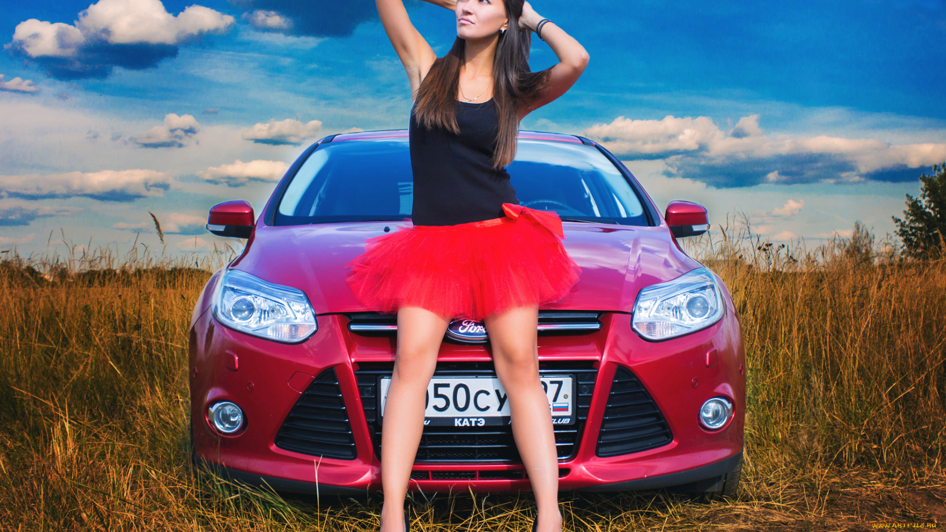 автомобили, -авто, с, девушками, focus, katya
