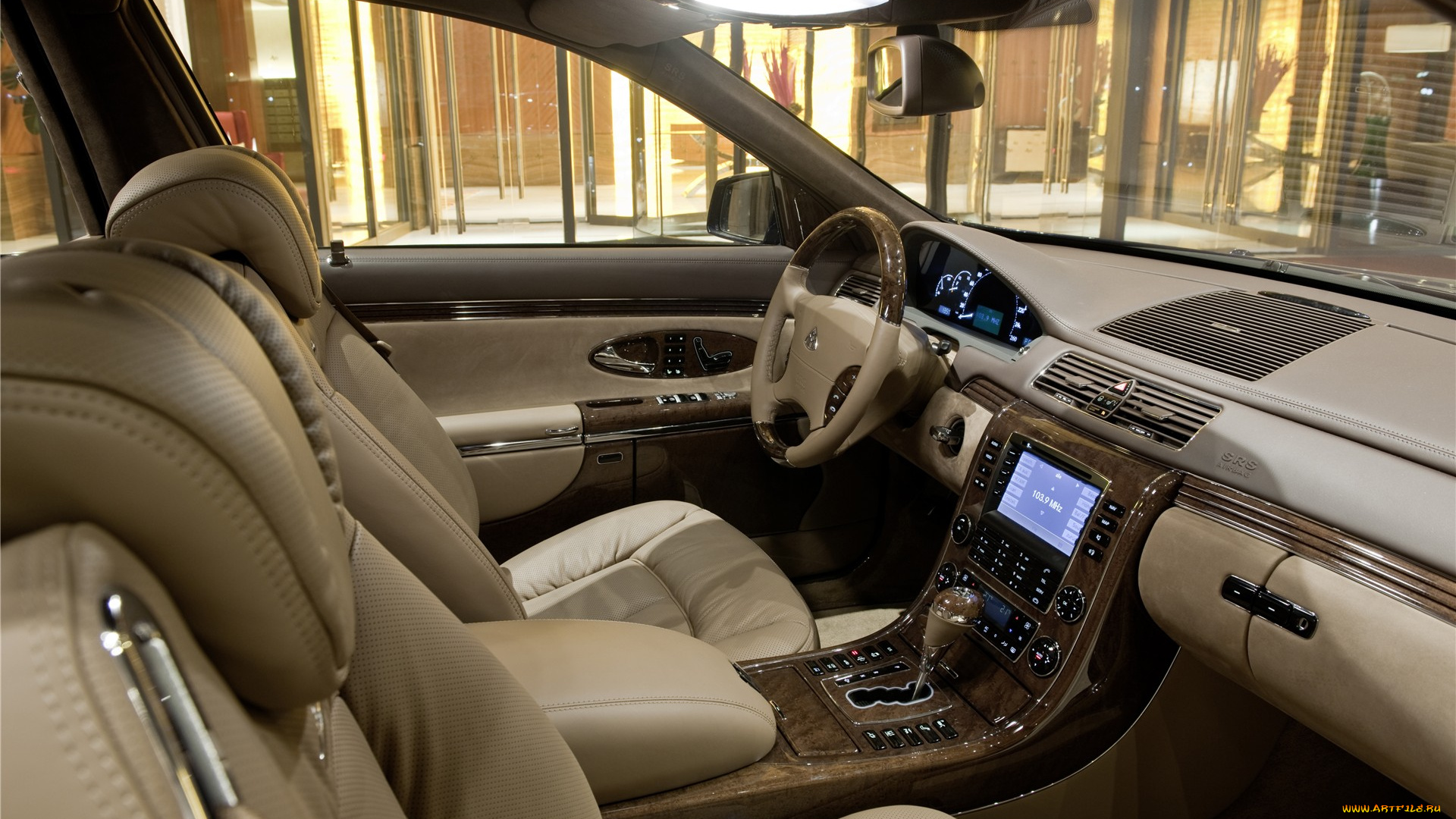 автомобили, интерьеры, maybach, майбах, панель, кресла, салон, руль