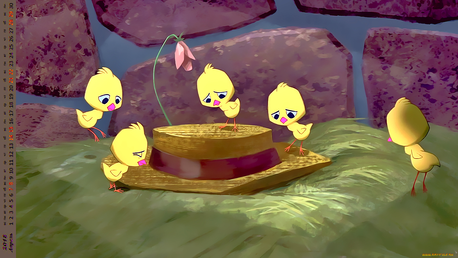 календари, кино, , мультфильмы, шляпа, цыпленок