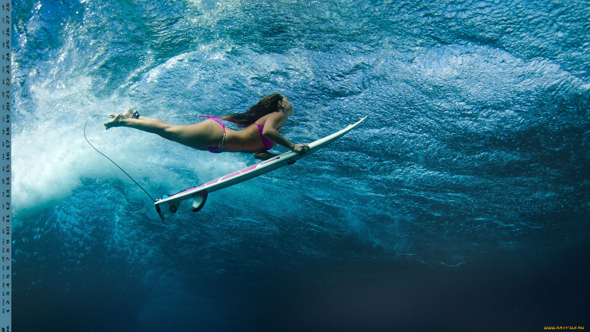 календари, спорт, доска, водоем, девушка