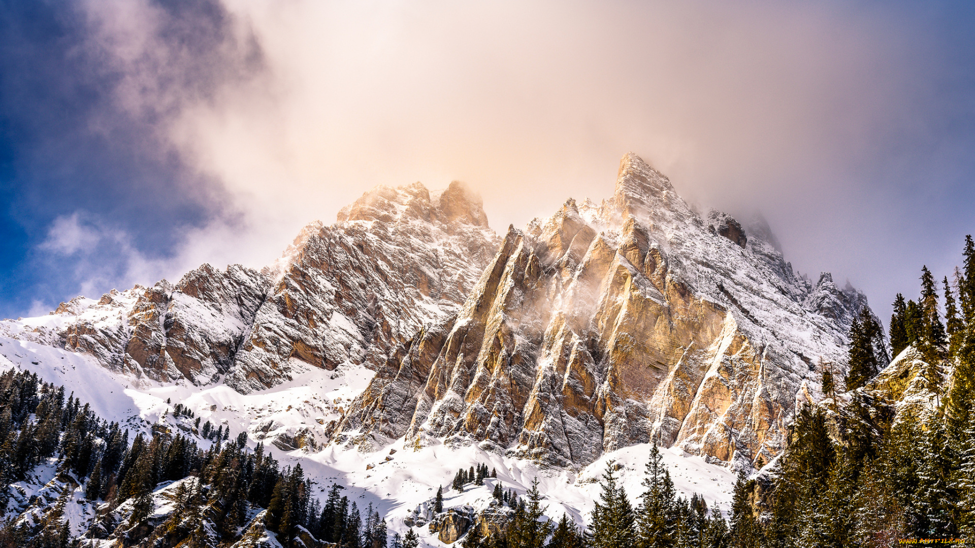 природа, горы, простор