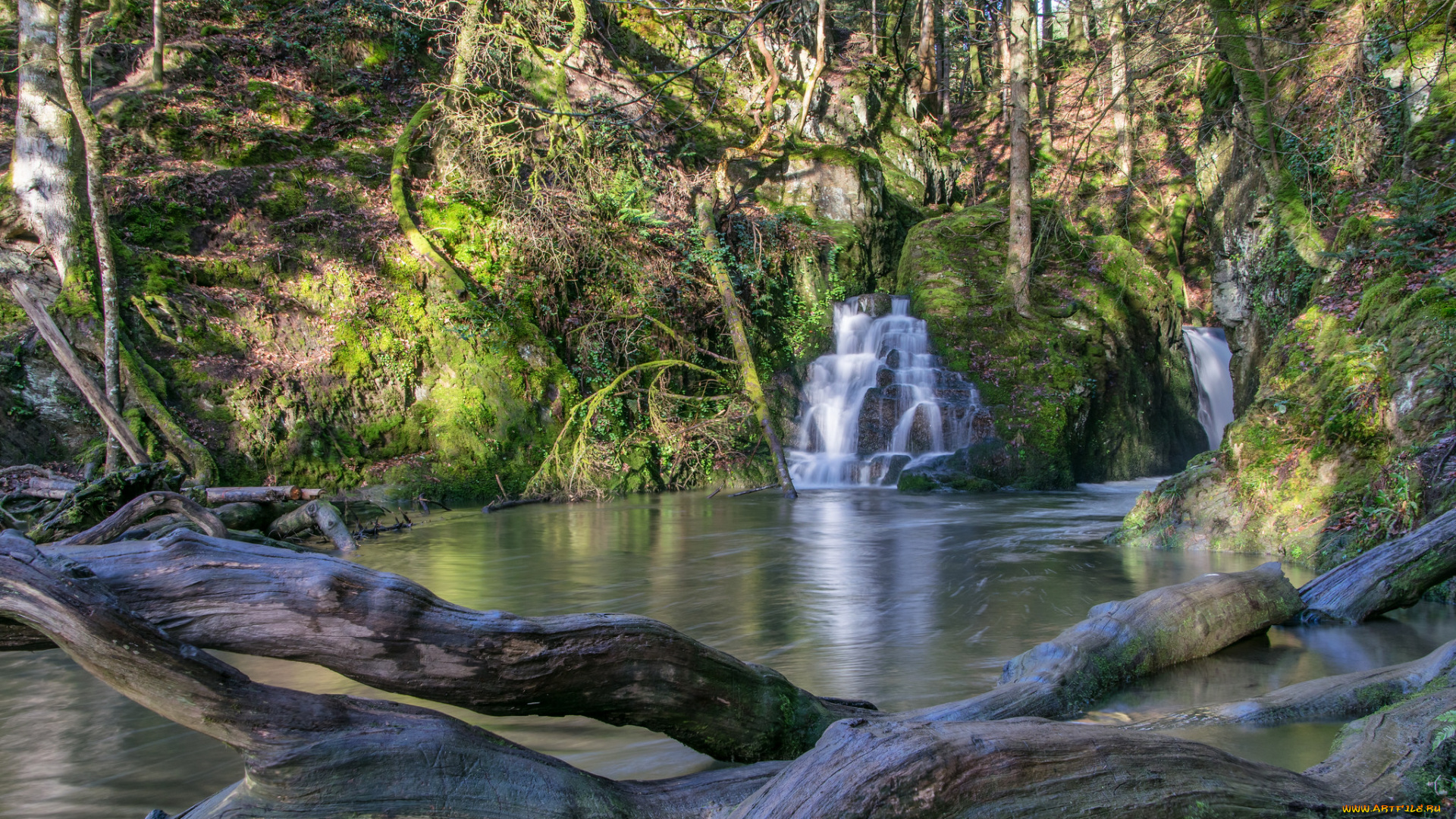 природа, водопады, простор
