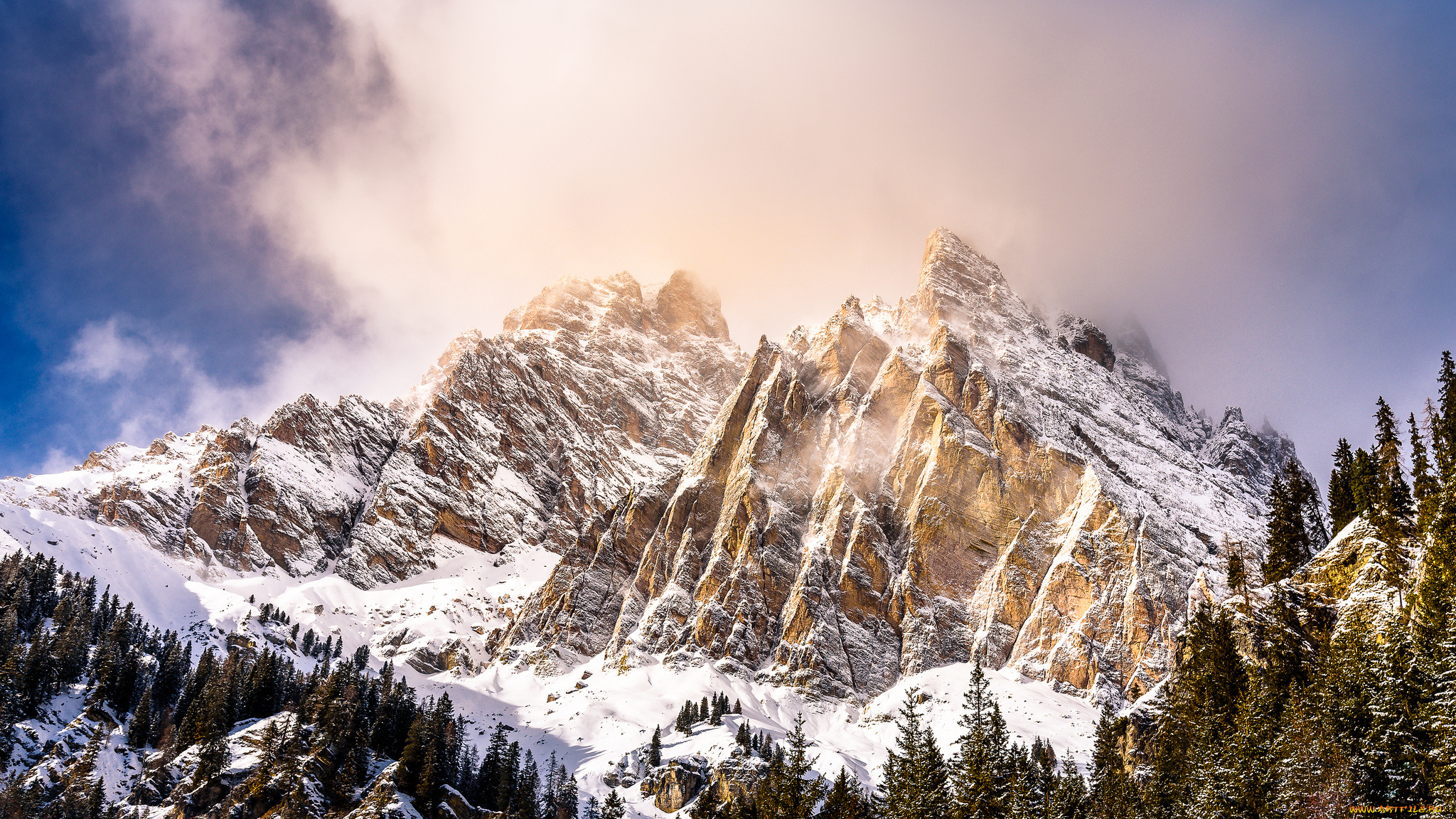 природа, горы, простор