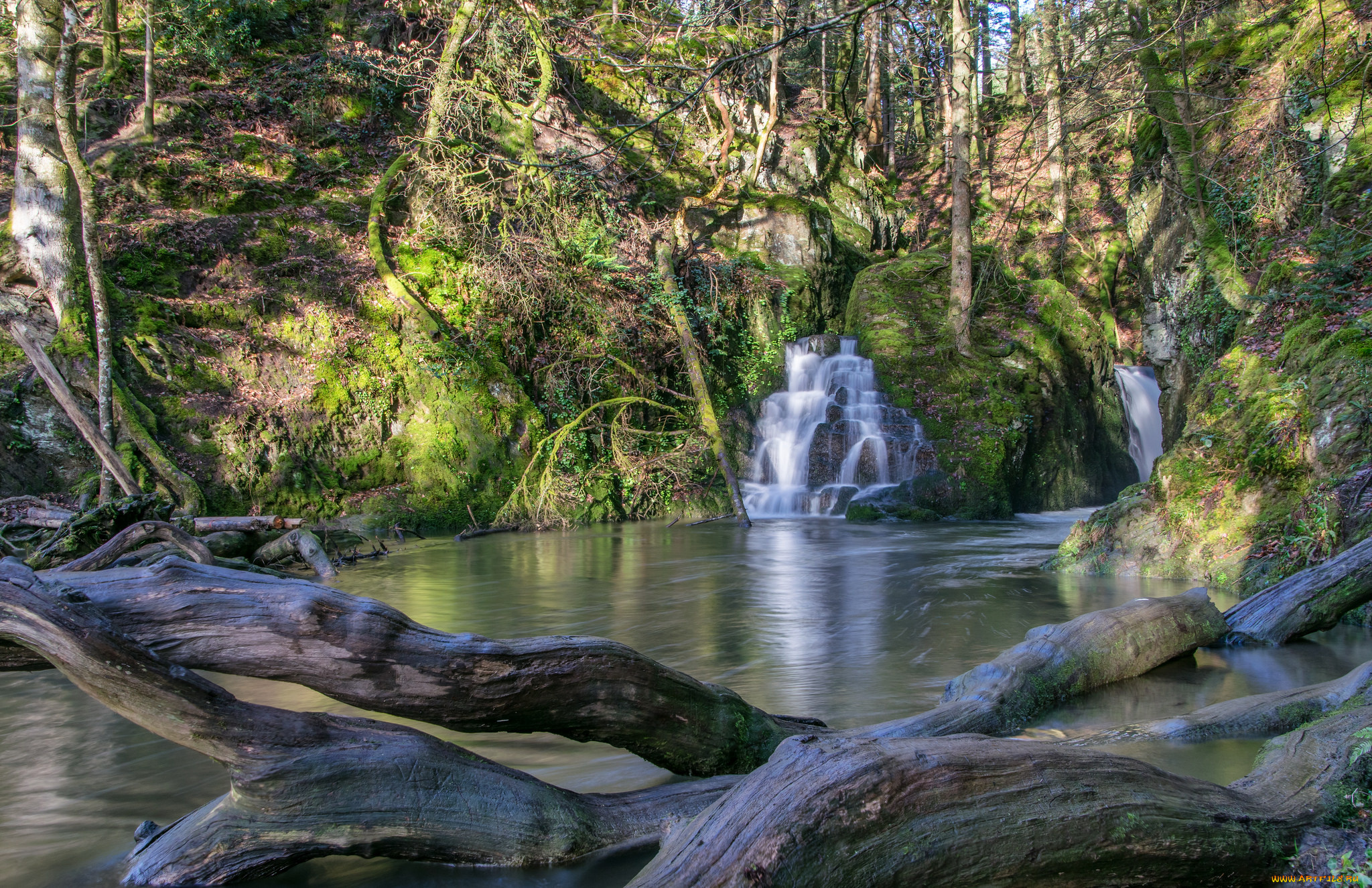 природа, водопады, простор