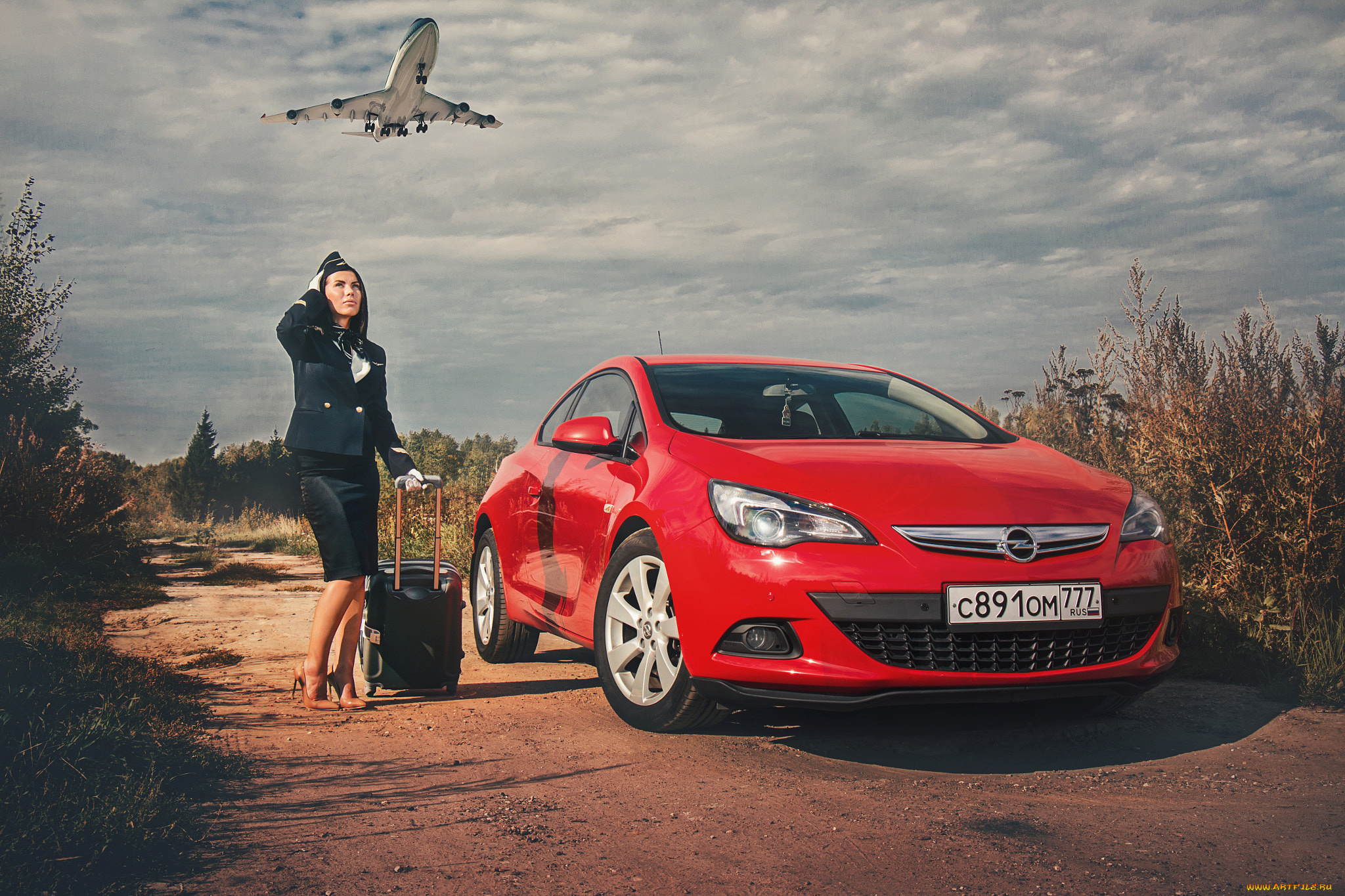 автомобили, -авто, с, девушками, astra, liza