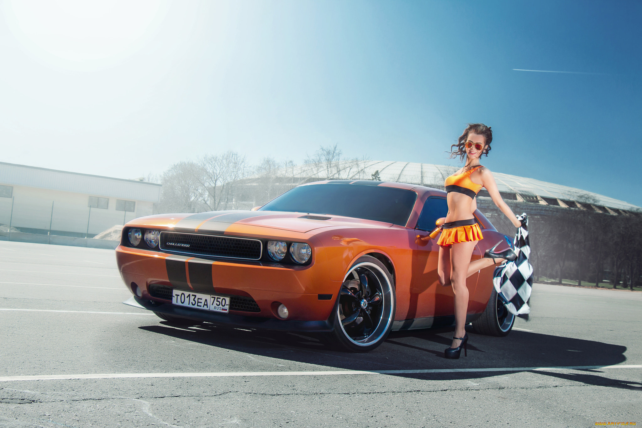 автомобили, -авто, с, девушками, dodge